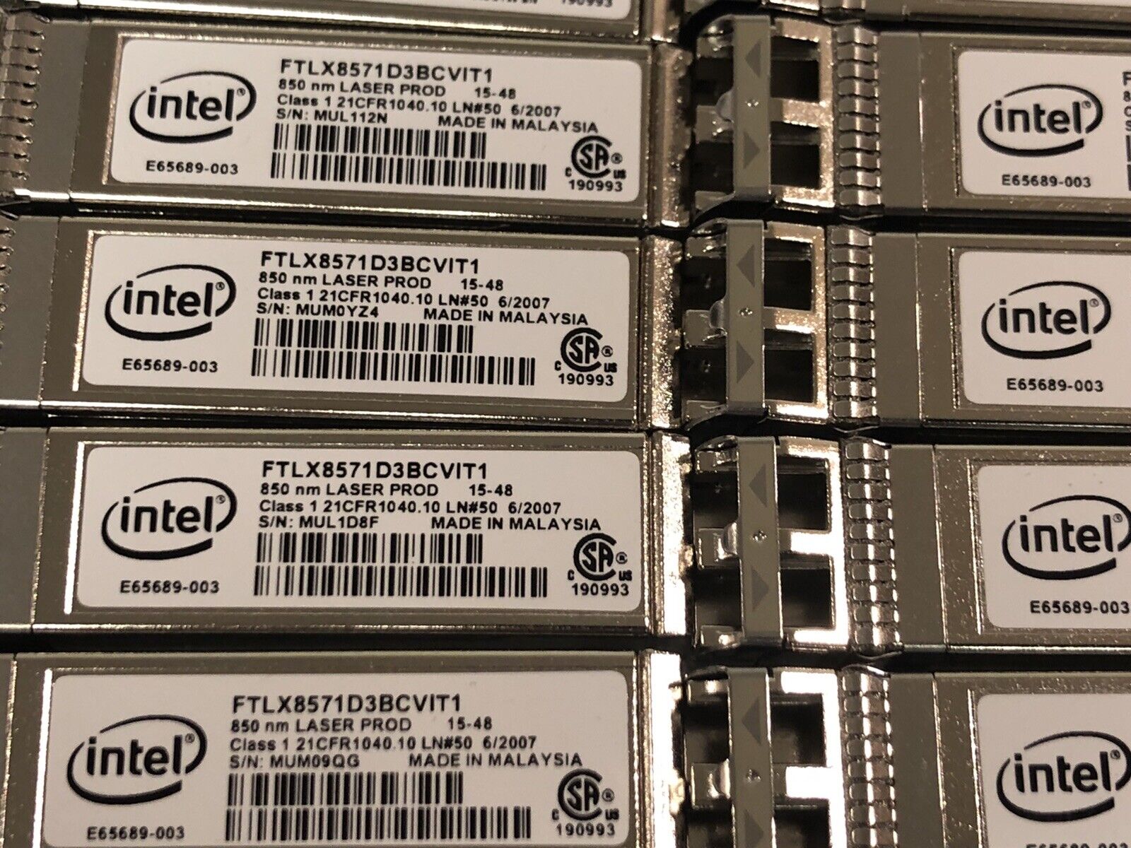 Genuine Dell Intel 10Gb SR SFP+ Transceiver Module 850nm Short Range 300M LC-LC
