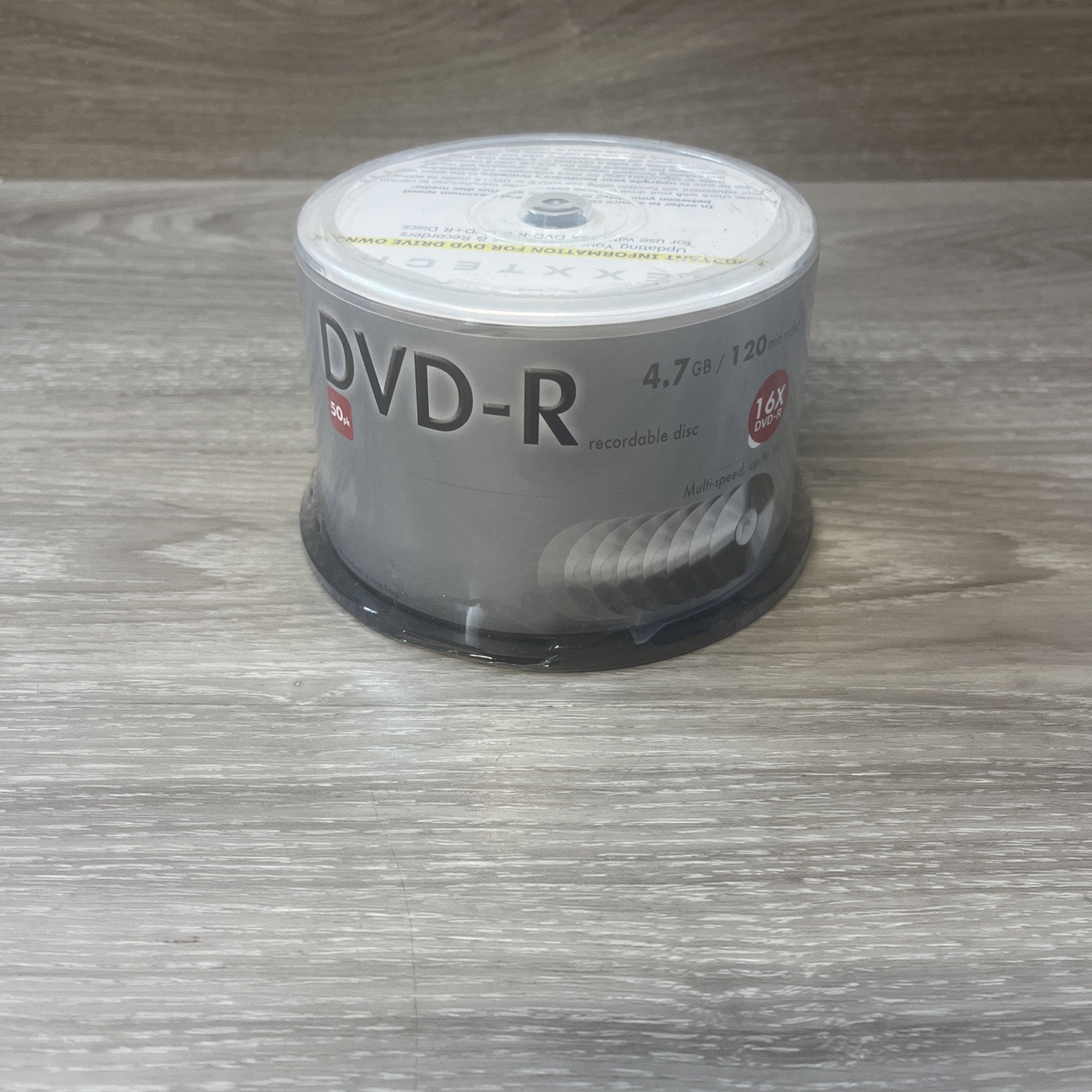NEW Nexxtech 16X DVD+R 50 Pack Recordable 4.7GB 120 min Video SEALED