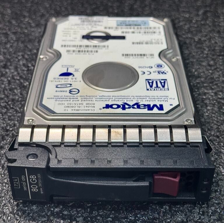 HP 391333-004 SL080M0 80GB 7.2K RPM 8MB Cache 1.5Gb/s SATA-150 HDD 3.5"