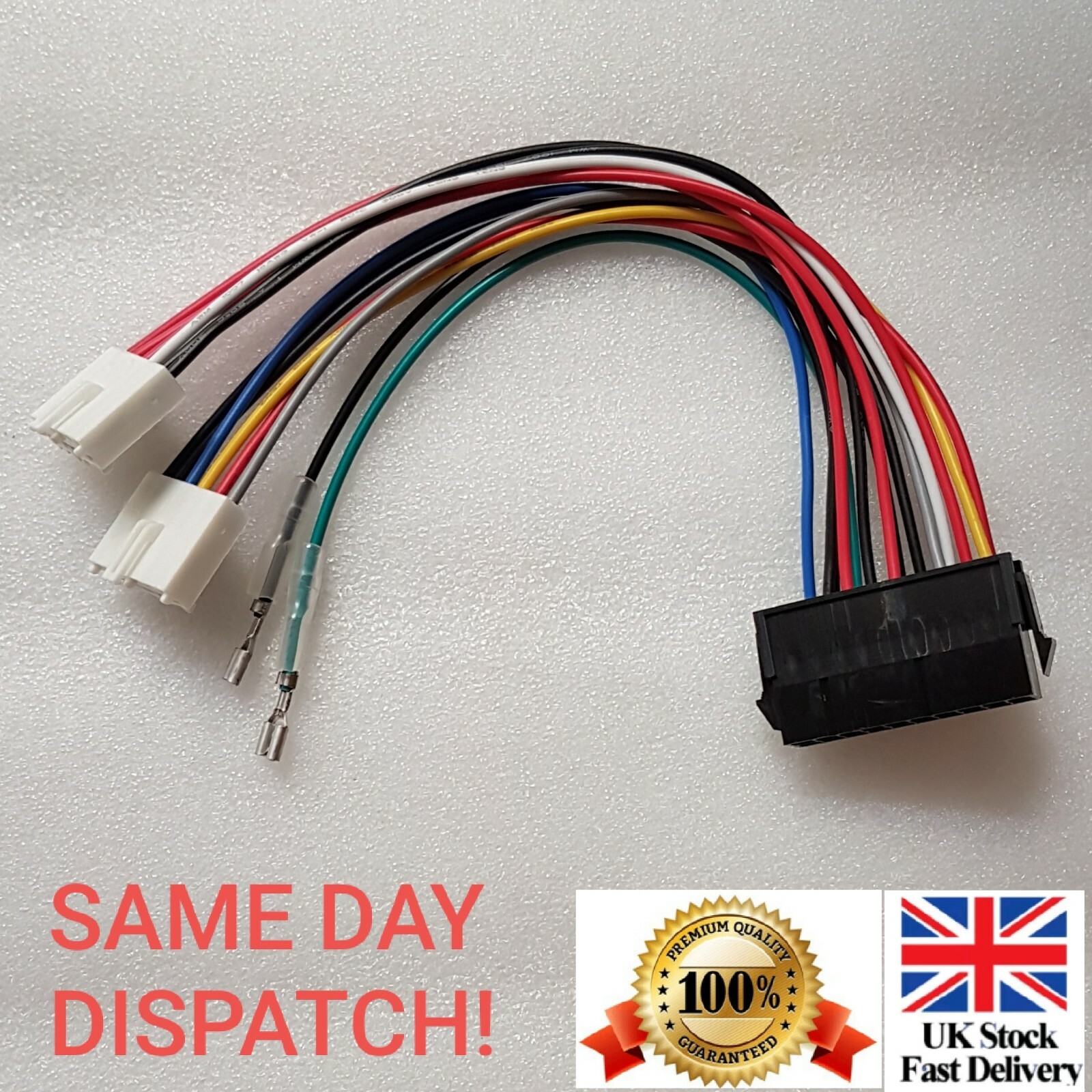 20P ATX To 2 Port 6Pin AT PSU Converter Power Cable For Computer 286 386 486 586