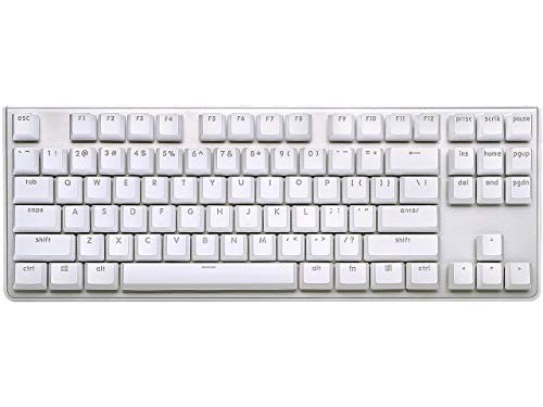Mechanical Keyboard 87 Key White Tenkeyless USB Connection Cherry MX Red