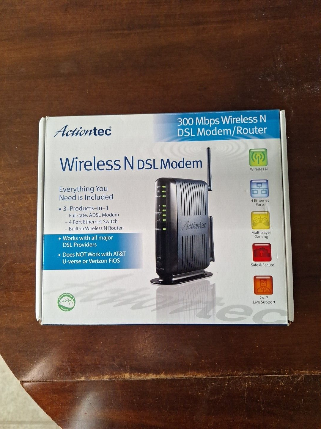 Actiontec GT784WN-01 300 Mbps 4-Port Wireless N Router