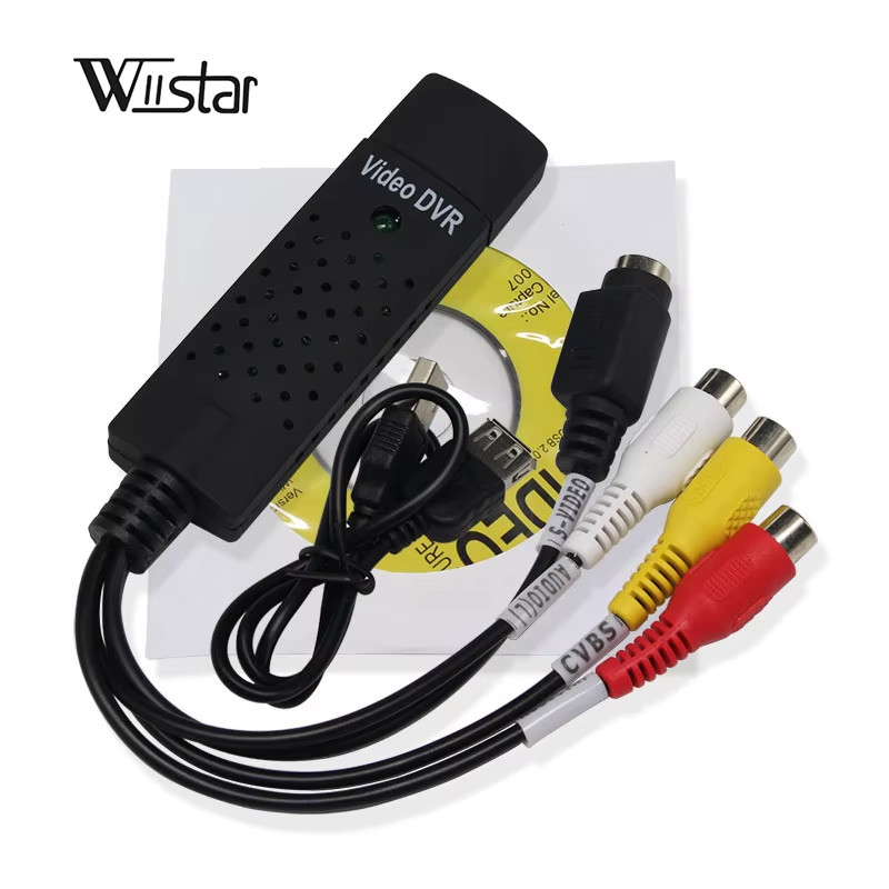 USB Video Capture Card Easy Cap VHS VCR Mini DV Hi8 DVD to Digital Converter Rca