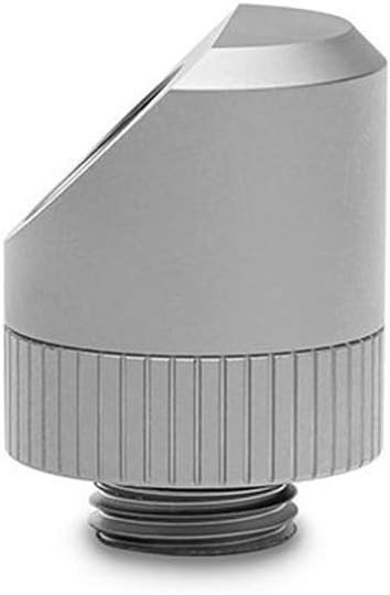 EKWB EK-Torque 45 Degree Angled Rotary Fitting, Satin Titanium