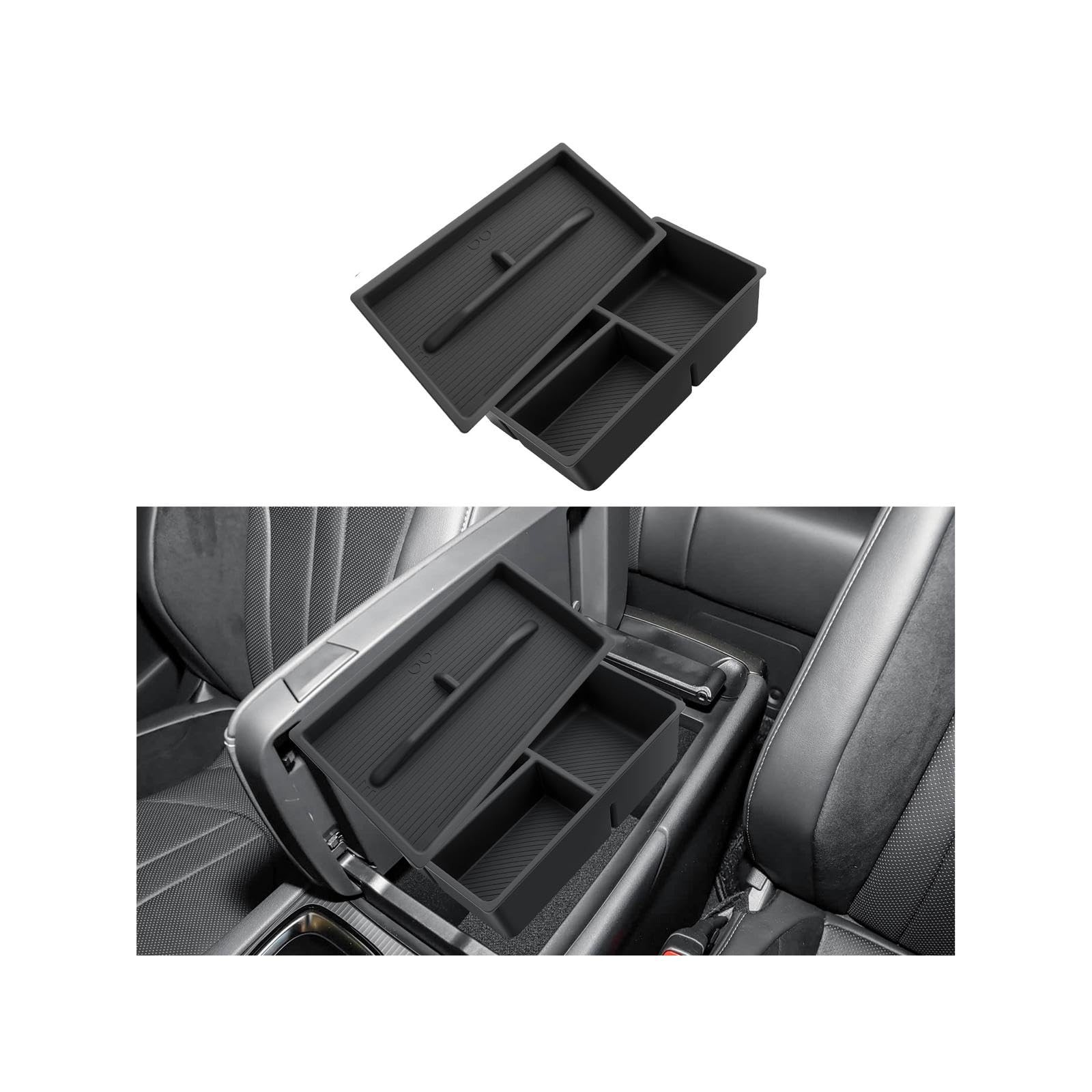 ECOZEN Double-Layer Center Console Organizer For 2023-2026 Lexus RX 350/350h/...