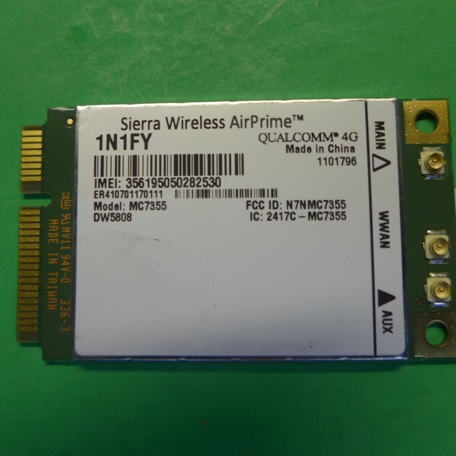 Dell Mini DW5808 Sierra Wireless AirPrime MC7355 4GLTE/HSPA+GPA 100Mbps 1N1FY