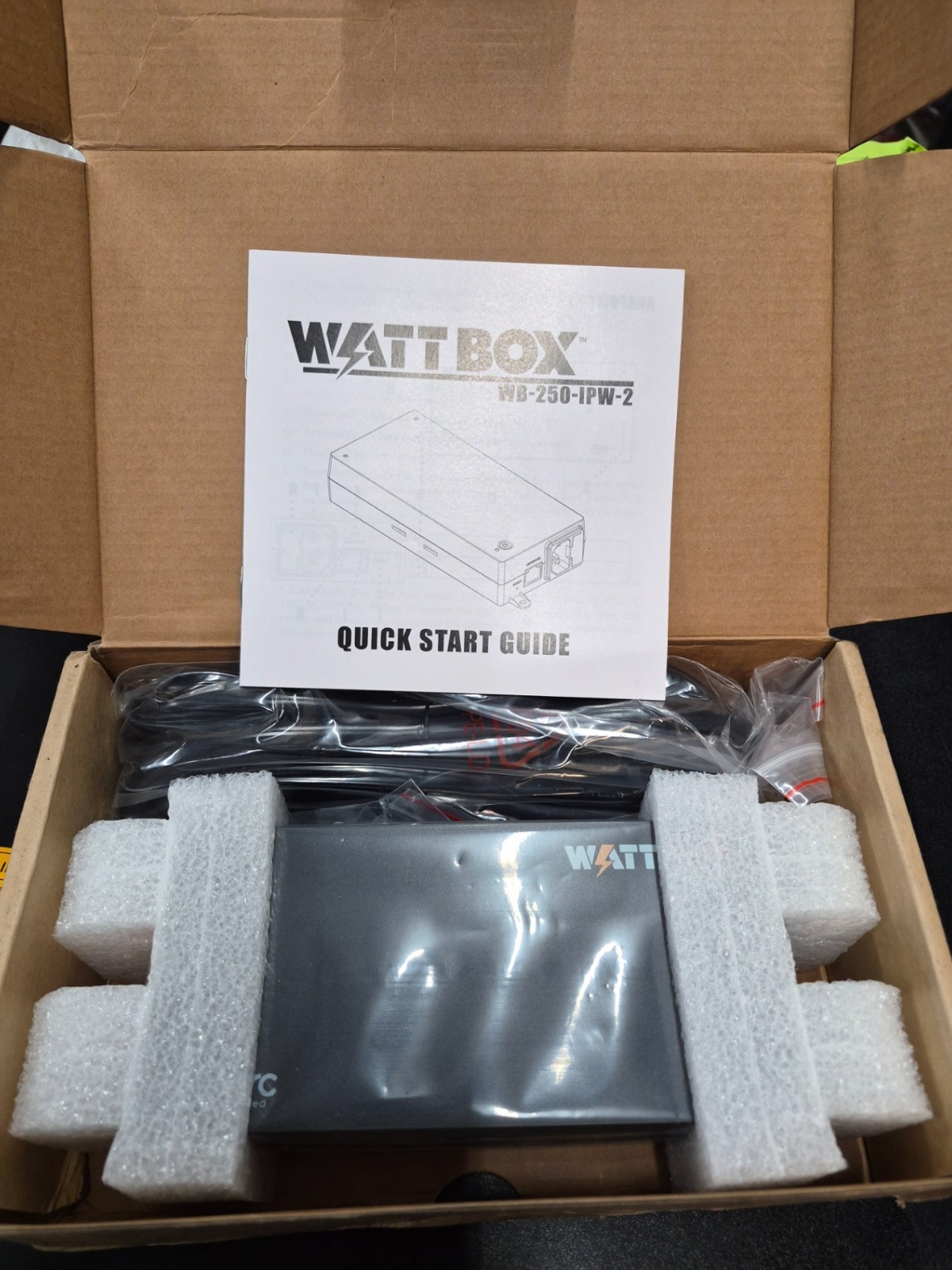 NEW WattBox WB-250-IPW-2 250-Series Wi-Fi IP Smart Surge Protector 2-Outlet