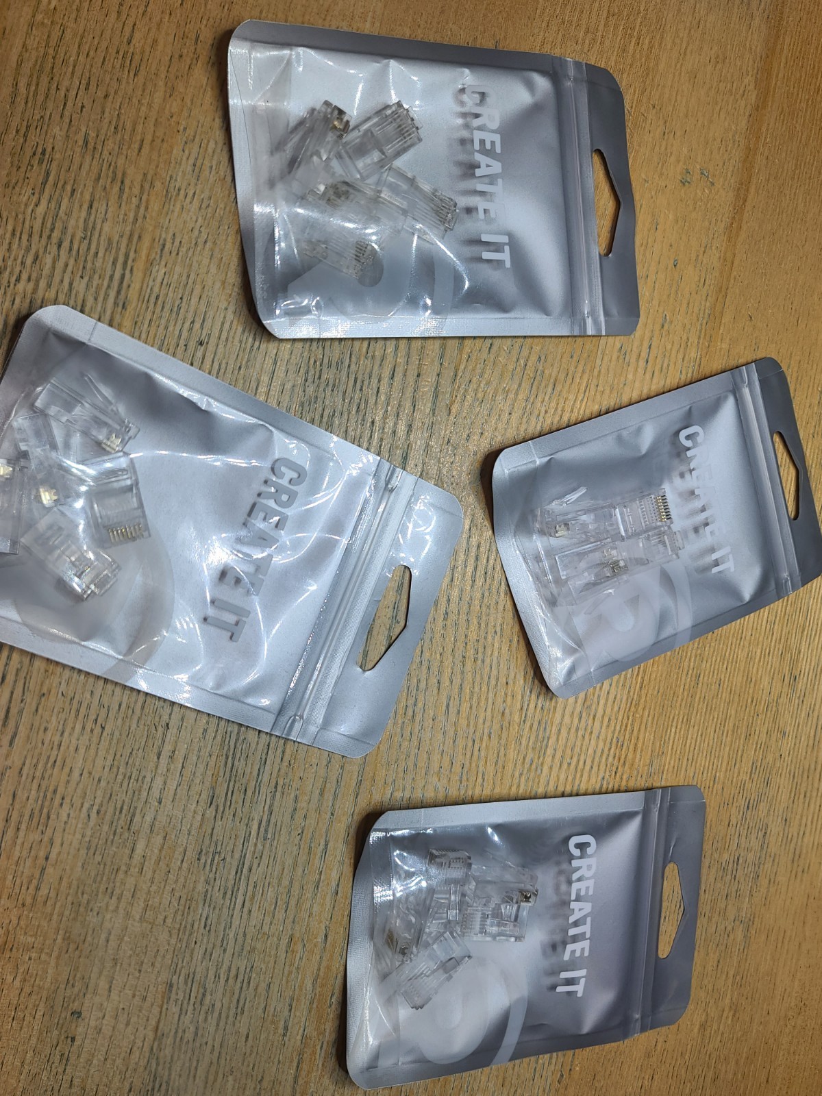 NEW RadioShack 8-Pin RJ45 Quick-Connect Modular Plugs 279-406 