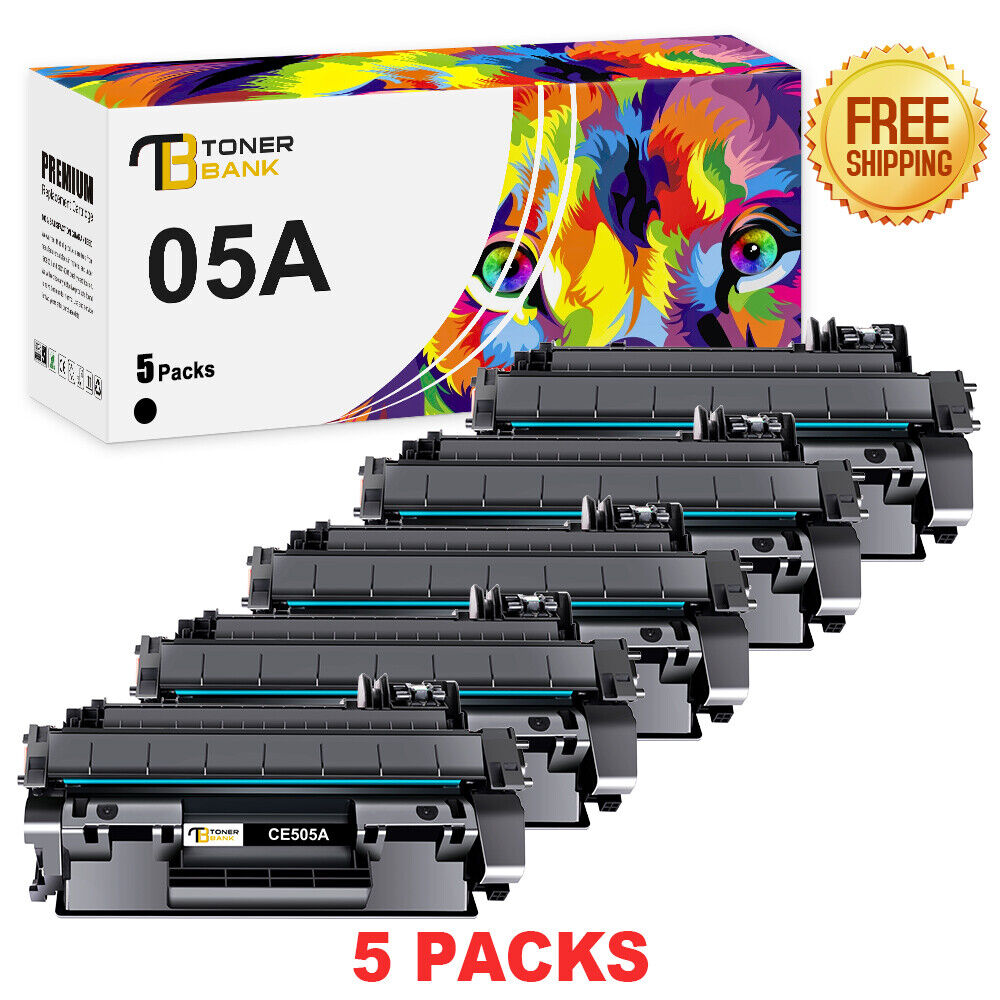 Black CE505A Toner Compatible with HP 05A LaserJet P2055dn P2035n Printer