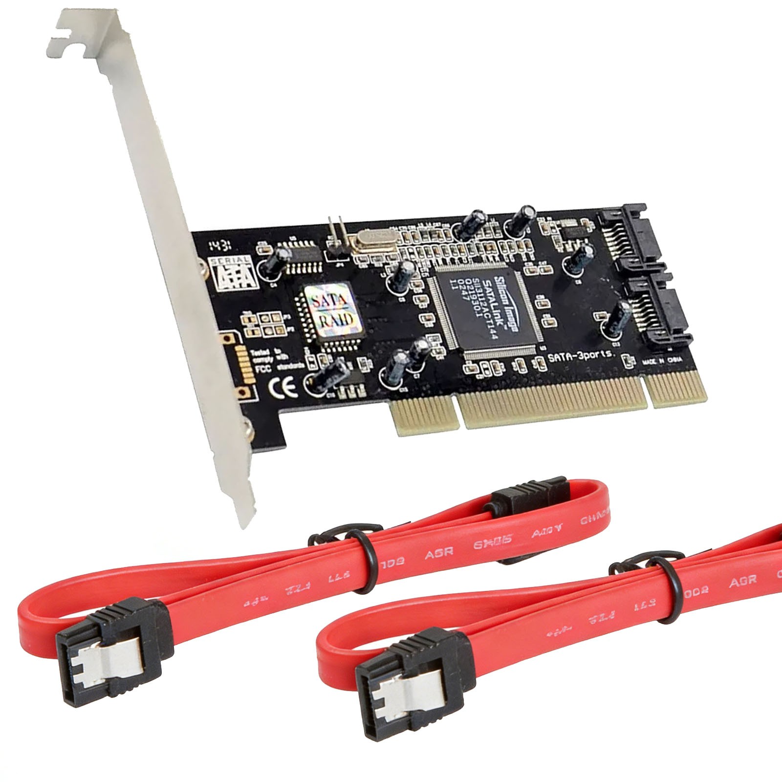 2-Channel Array Card PCI SATA 150MB/s SIL3112 Controller Card for WINS 2000/XPbv