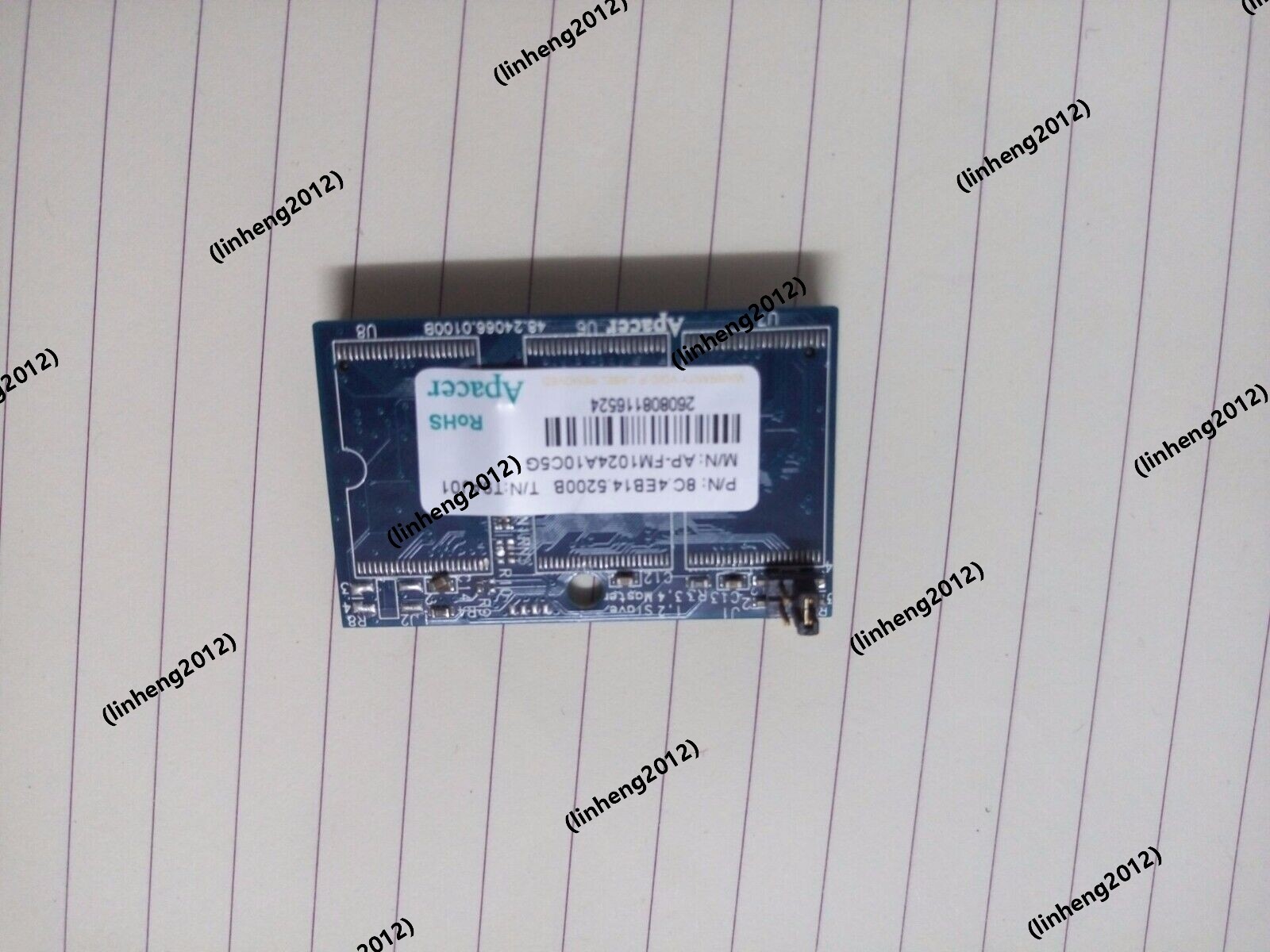 Apacer 1GB 44-Pin IDE Flash Memory NOTEBOOK DOC DOM FLASH