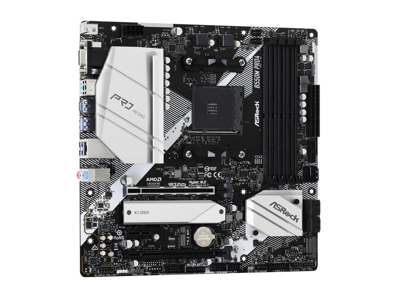 Prime B550M PRO4 AM4 AMD B550 USB 3.1 USB 3.0 HDMI Micro ATX AMD ASRock