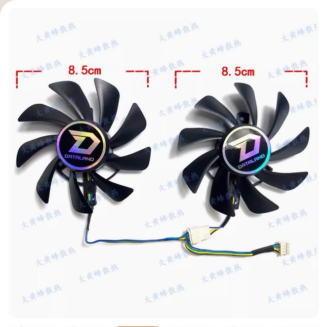 For POWERCOOLOR/DATALAND RX590 8GB Red Dragon Graphics Card Cooling Fan Parts