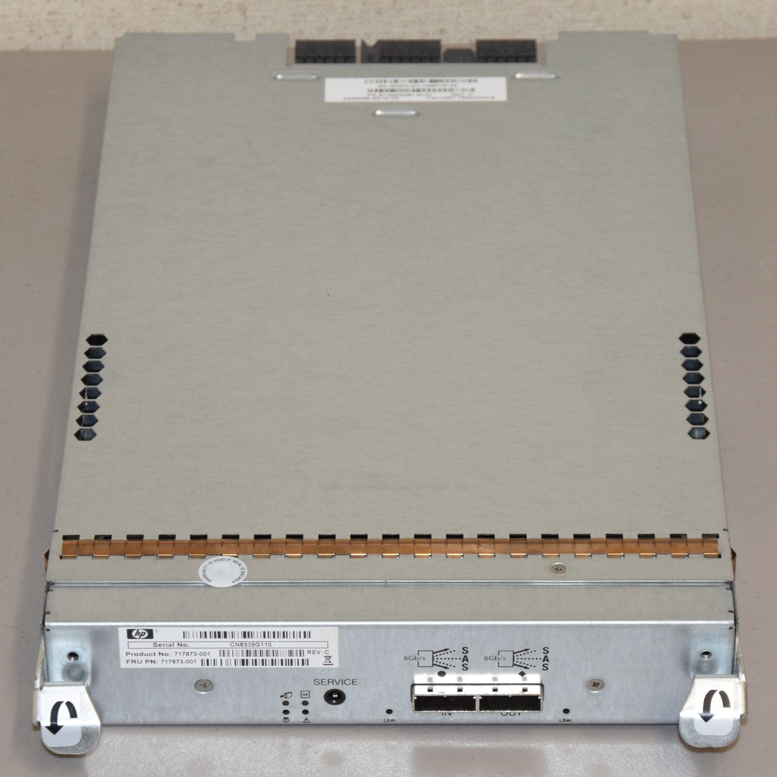 6GB SAS IO Module 717873-001 for HP HPE MSA 2040 Dual Controller Disk Shelf