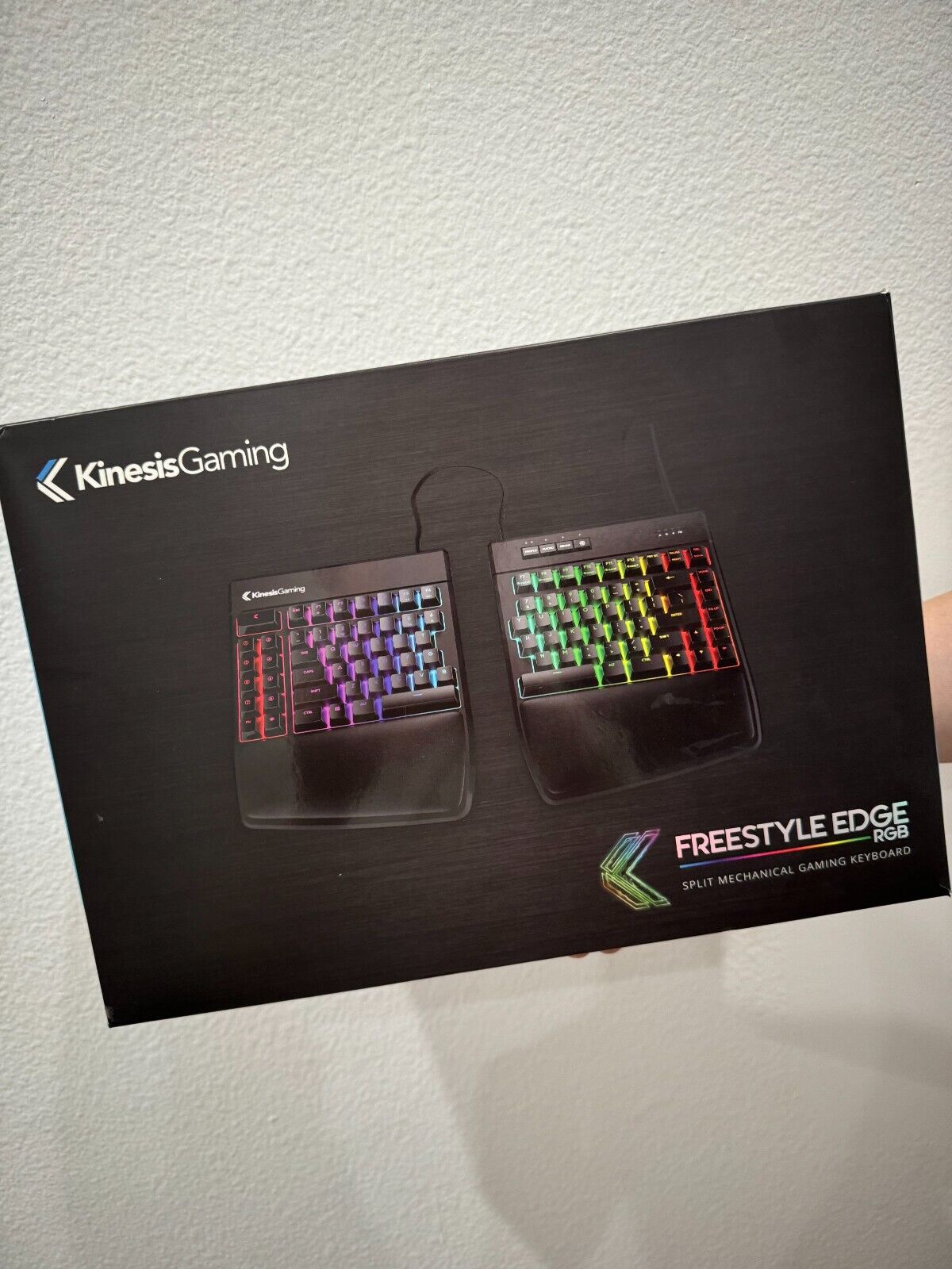 KINESIS GAMING Freestyle Edge RGB Split Mechanical USB Keyboard (MX Brown)