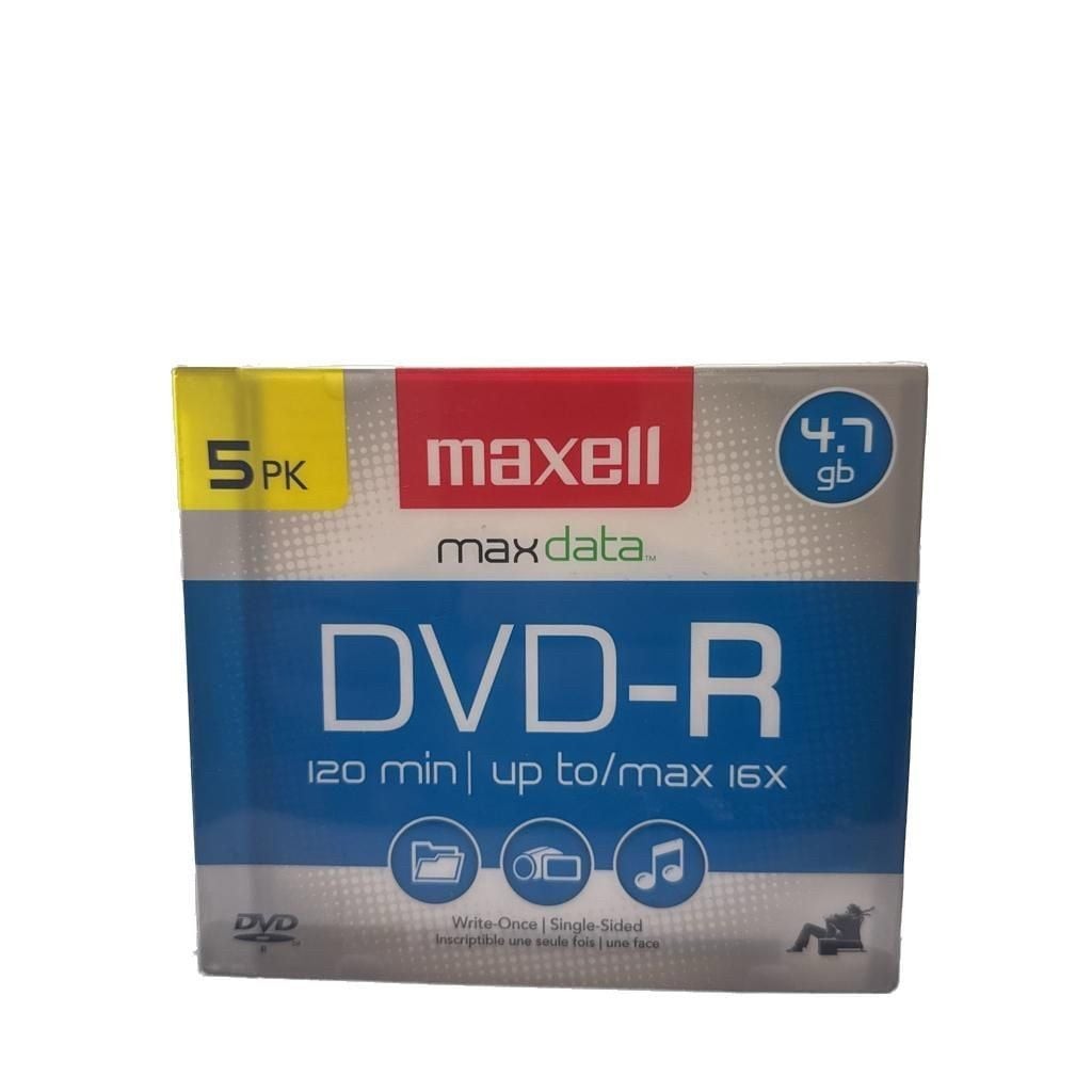 Maxell DVD-R Recordable Discs 4.7 GB, 120 Minutes, 16X, 100 Pack Spindle