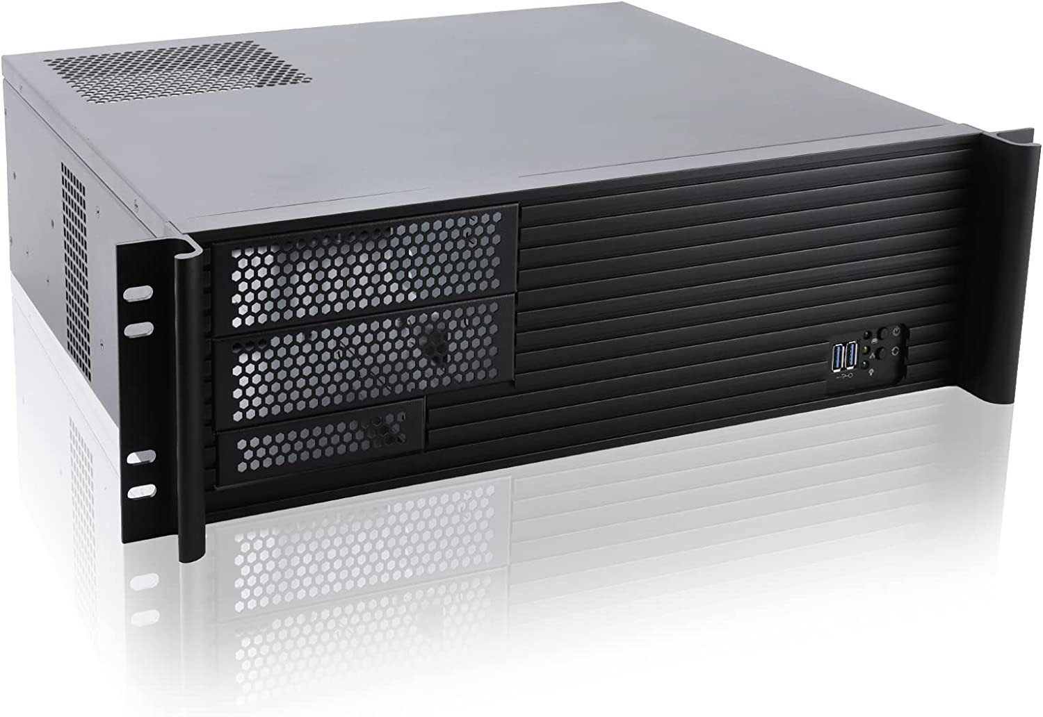 3U Short Depth Rackmount Server Chassis Micro Atx/Mini-Itx 2X5.25+5X3.5 Bays Sup