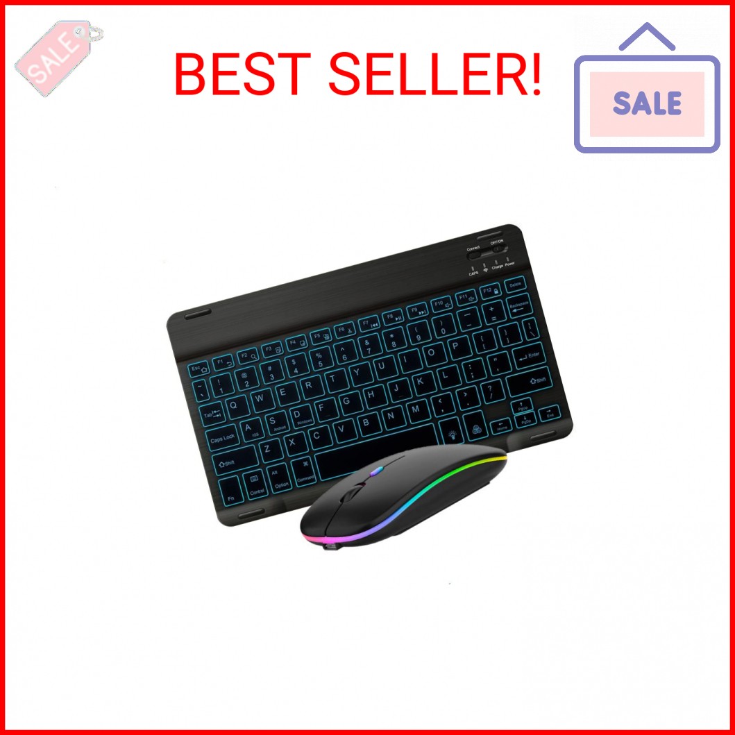 Ultra-Slim Lightweight Bluetooth Keyboard and Mouse Portable Mini Wireless Keybo