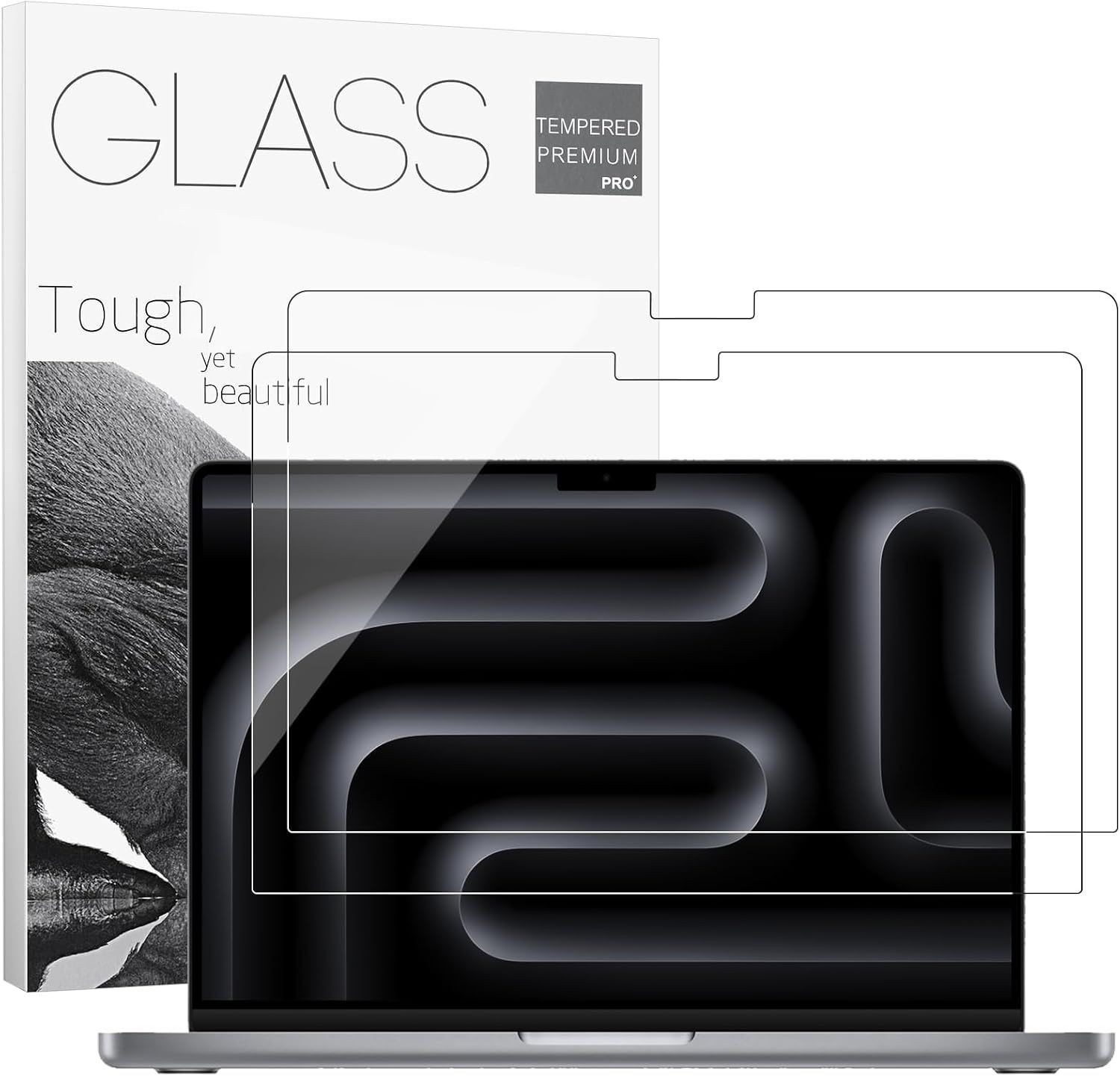 9H Tempered Glass Screen Protector for 2026 MacBook Pro 14.2 Inch, Bubble Free