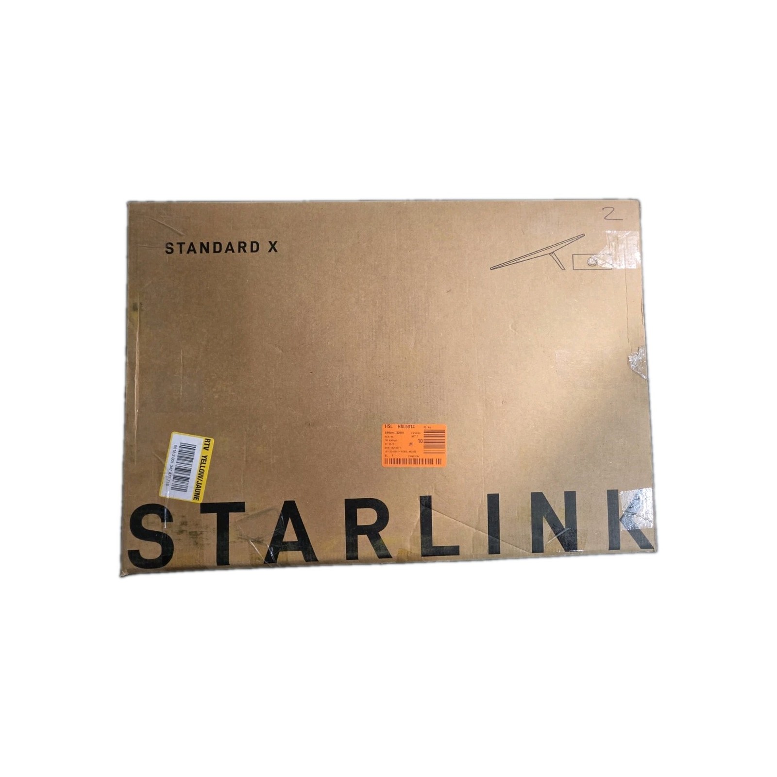 Starlink Standard X Dish Panel ONLY Account Locked FOR PARTS No Accessories