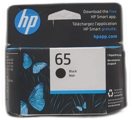 Hp 65 Black Ink Cartridge | Works With Amp 100, Deskjet 2600, 3700; Envy