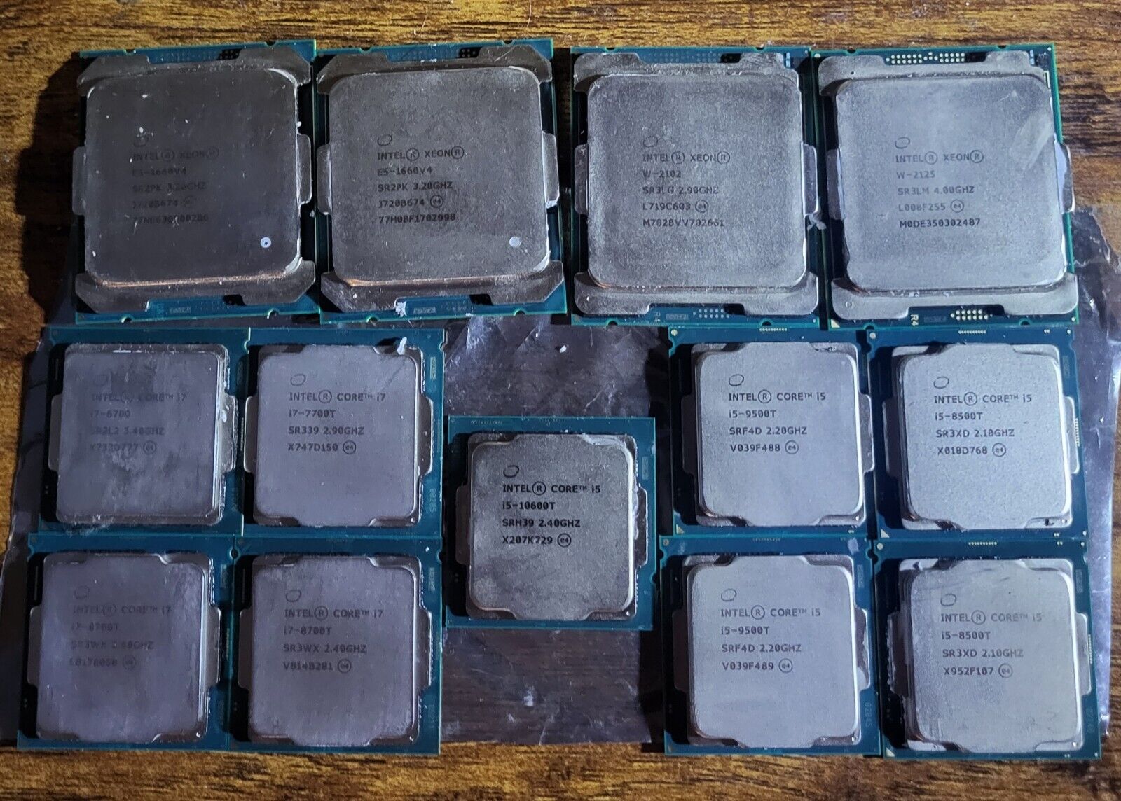 Intel Cpu Lot Of 13