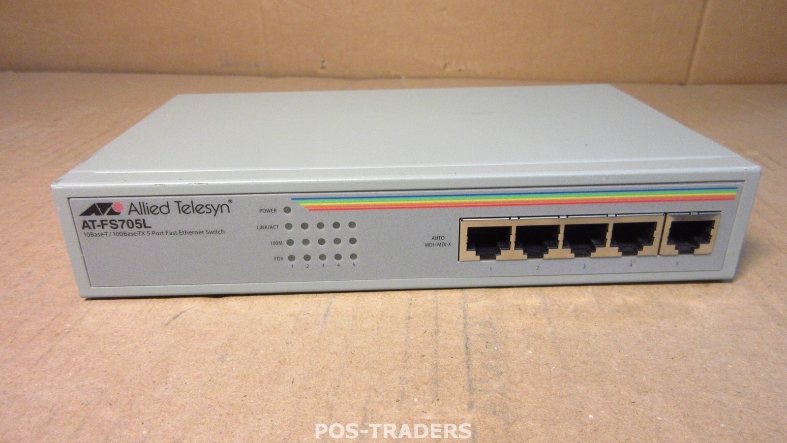 Allied Telesyn AT-FS705L 10Base-T/100Base-TX 5-Port Fast Ethernet Network Switch