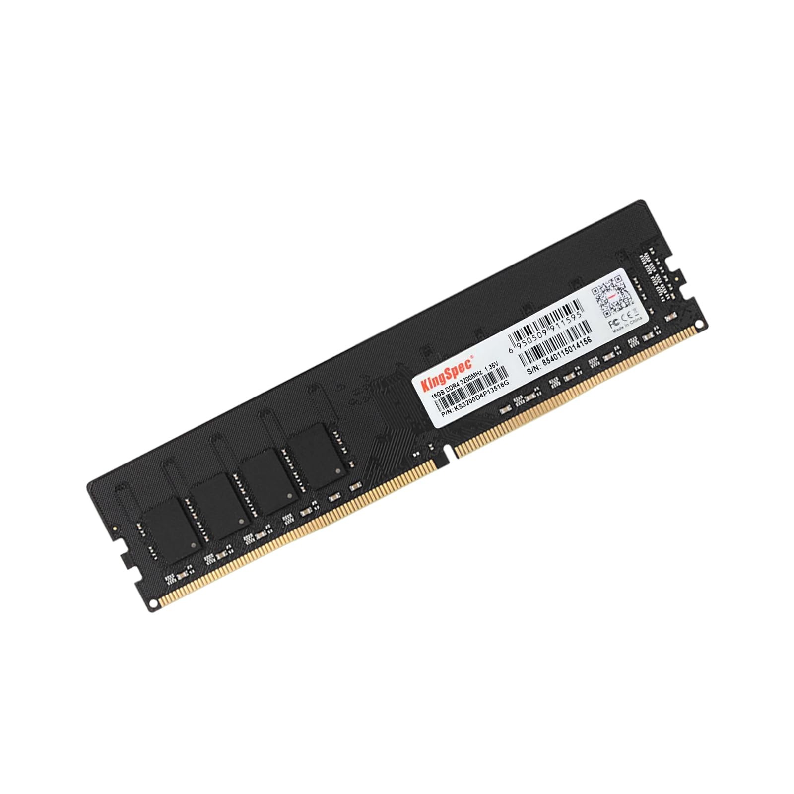 KingSpec 16GB DDR4 RAM 3200MHz for Desktop - Kit (1x16GB),