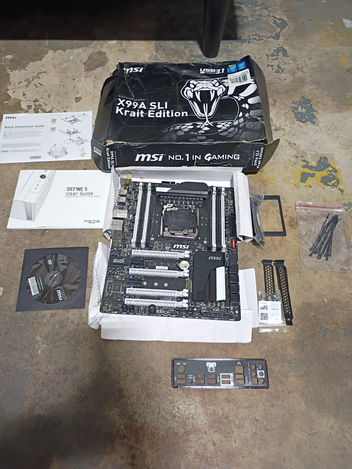 MSI X99A SLI Krait Edition ATX Motherboard LGA 2011-3 Intel X99 DDR4