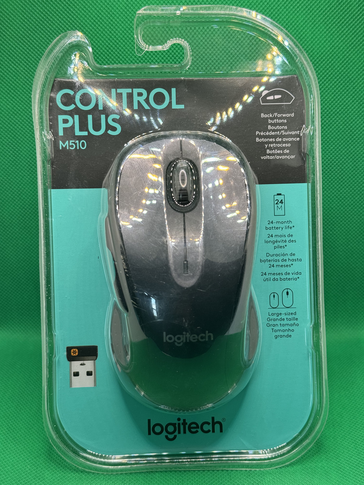 Logitech M510 Control Plus Wireless Mouse Brand New Sealed