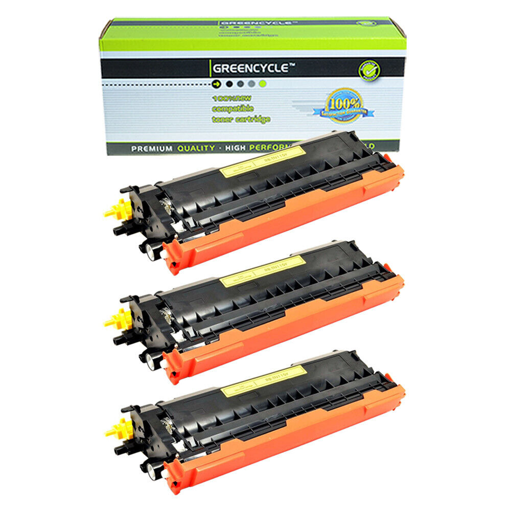 3PK TN115 Yellow Toner Cartridge For Brother MFC-9840CDW MFC-9440CN MFC-9450CDN