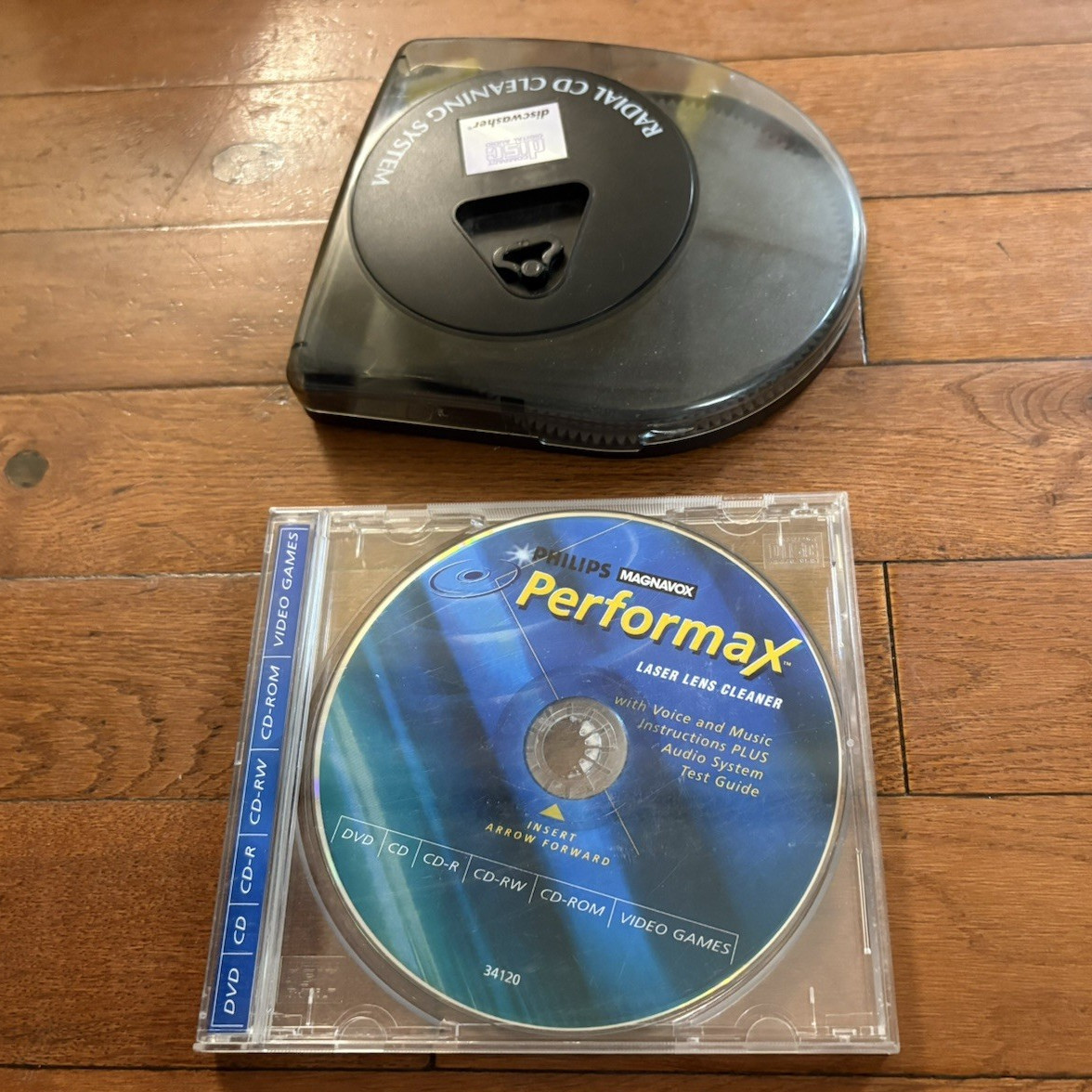 Philips Magnavox PerformaX Laser Lens Cleaner CD-ROM Disc, Standard Jewel Case