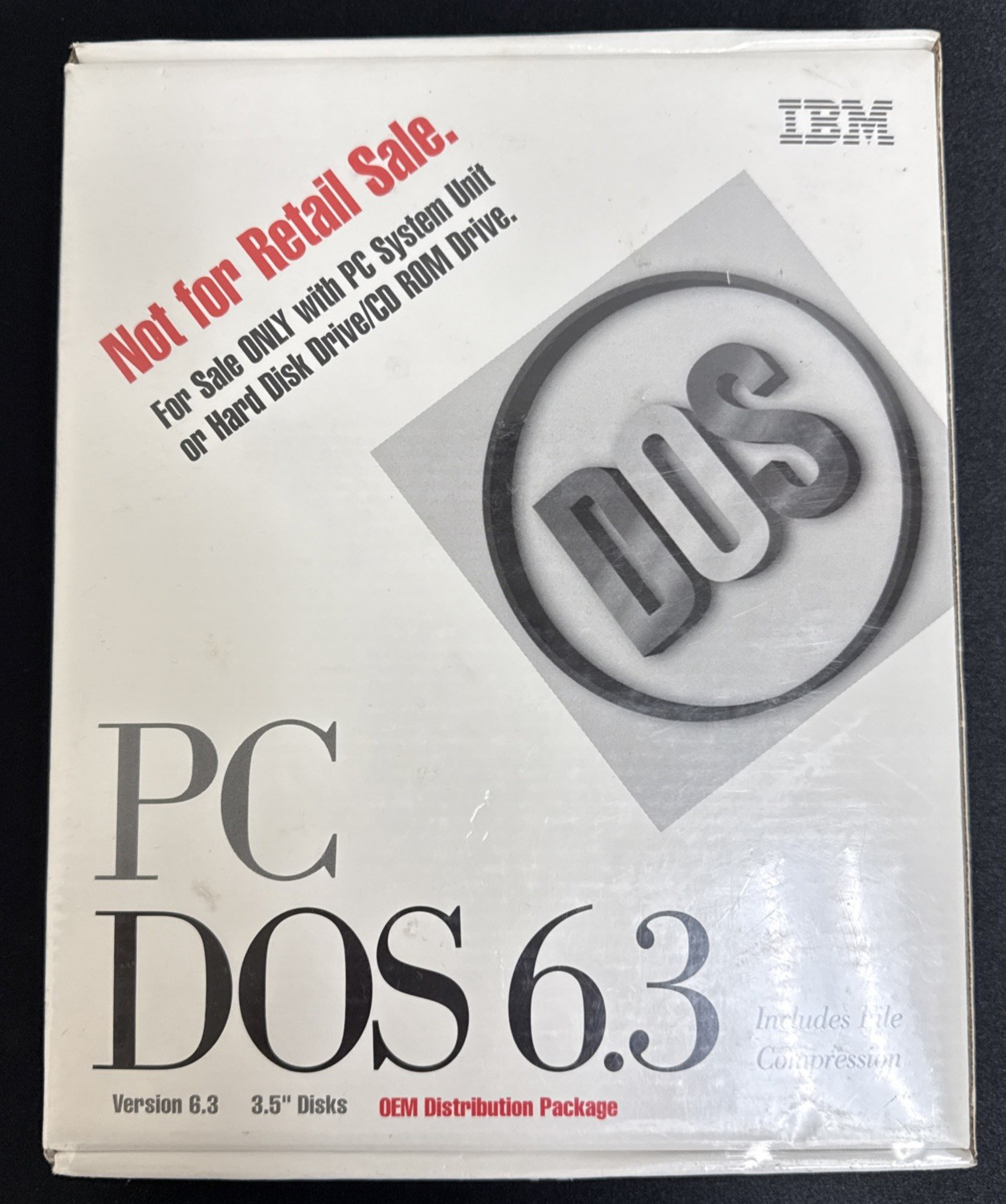 Vintage Brand New Factory Sealed DOS 6.3 Boxed 3.5” Disks, Collection Piece Mint