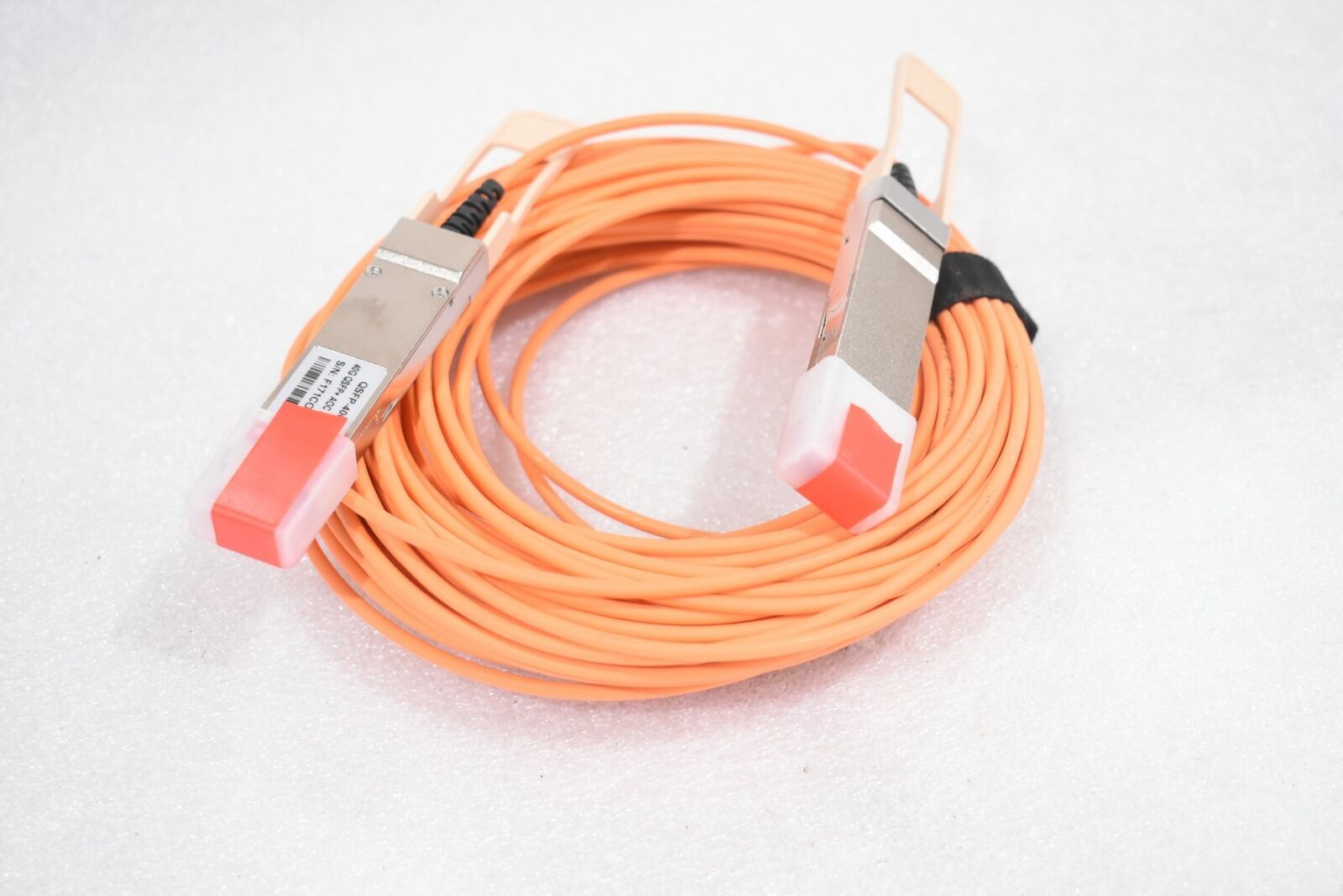 FS BROCADE 40G-QSFP-QSFP-AOC-2001 FIBER OPTICAL CABLE, BROWN, QSFP-40G-AOC 20M