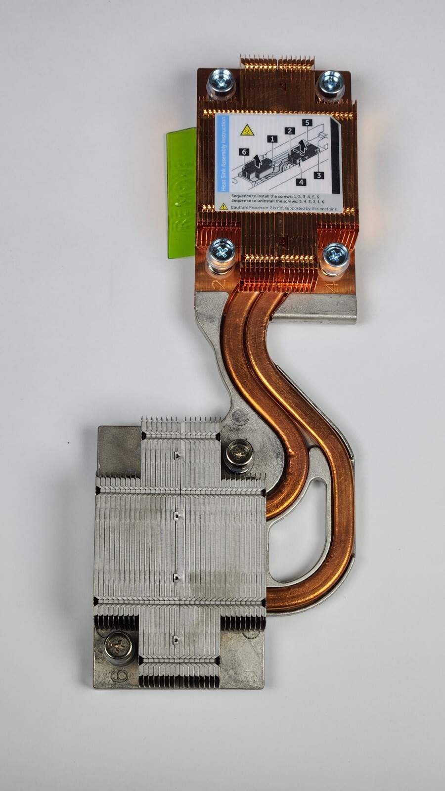 NEW DELL PowerEdge FC430 Double CU/AL Heatsink for CPU1  140W+ TDP JNFP7