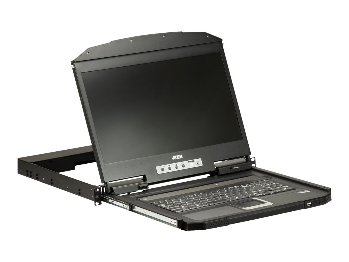 ATEN CL3700NW 1U Ultra Short Depth LCD Console 18.5in HDMI USB
