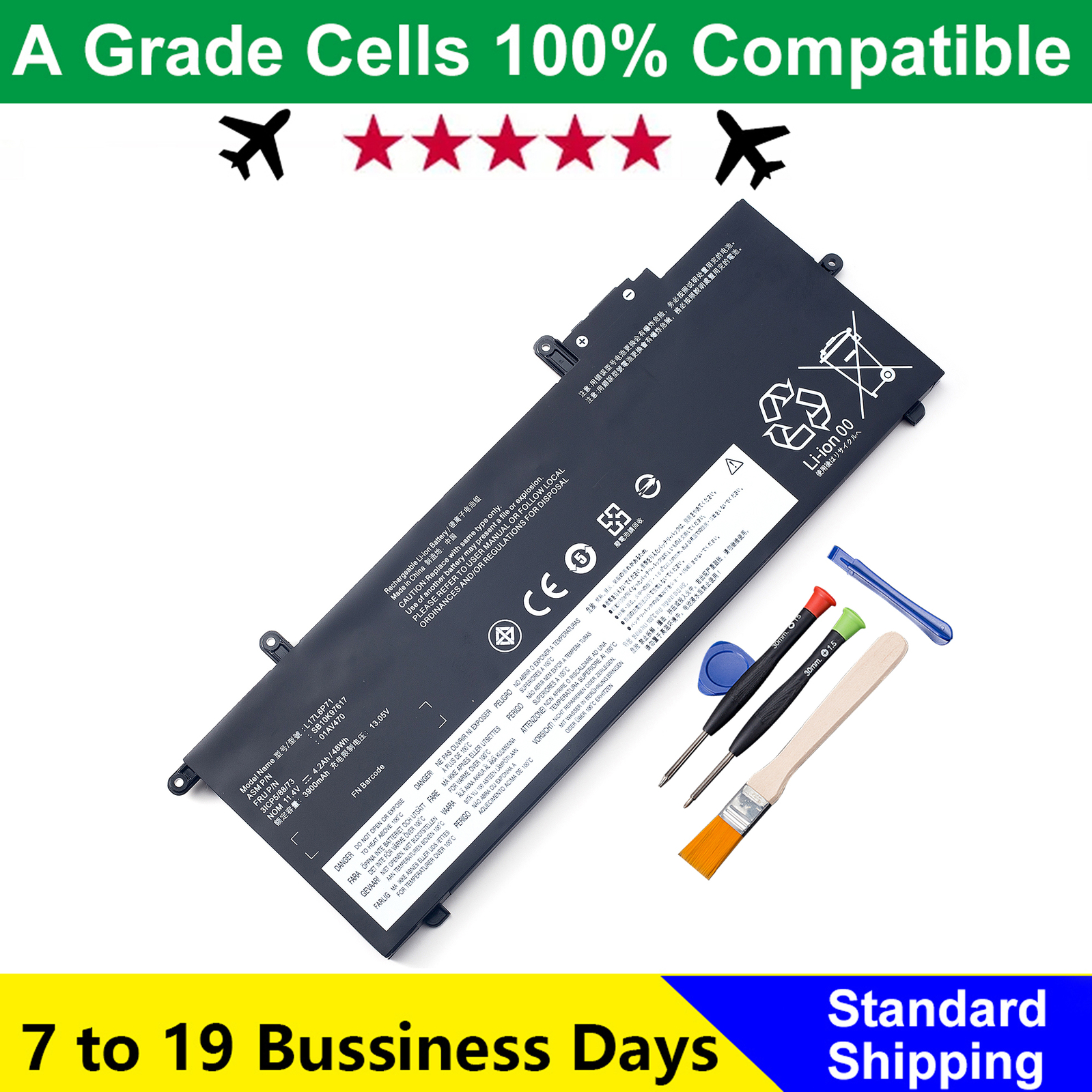 01AV470 01AV471 L17L6P71 L17M6P71 01AV472 Battery For Lenovo ThinkPad X280 48Wh