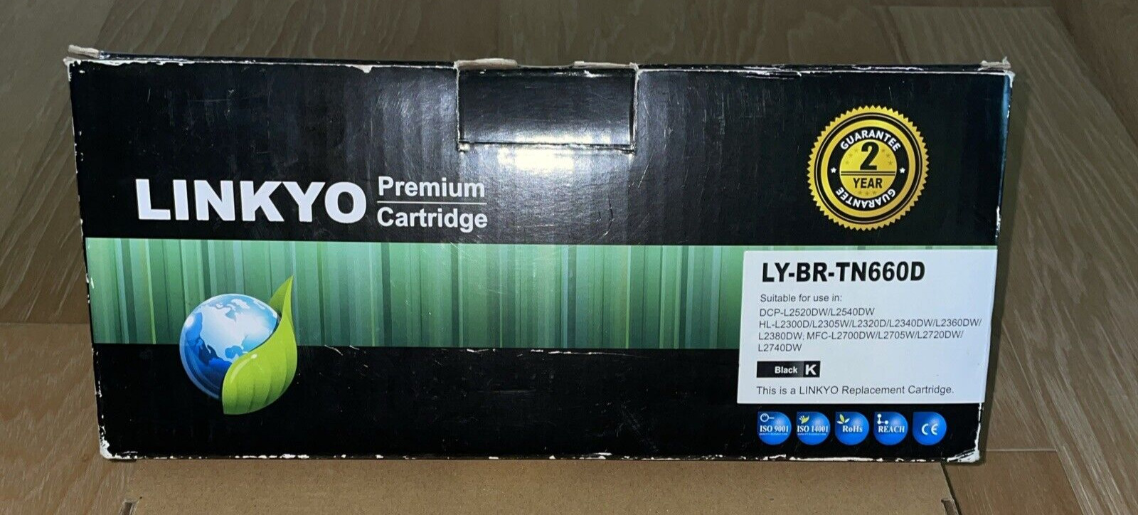 LINKYO Compatible Toner Cartridge Replacement LY-BR-TN660D (2 Cartridges) NEW