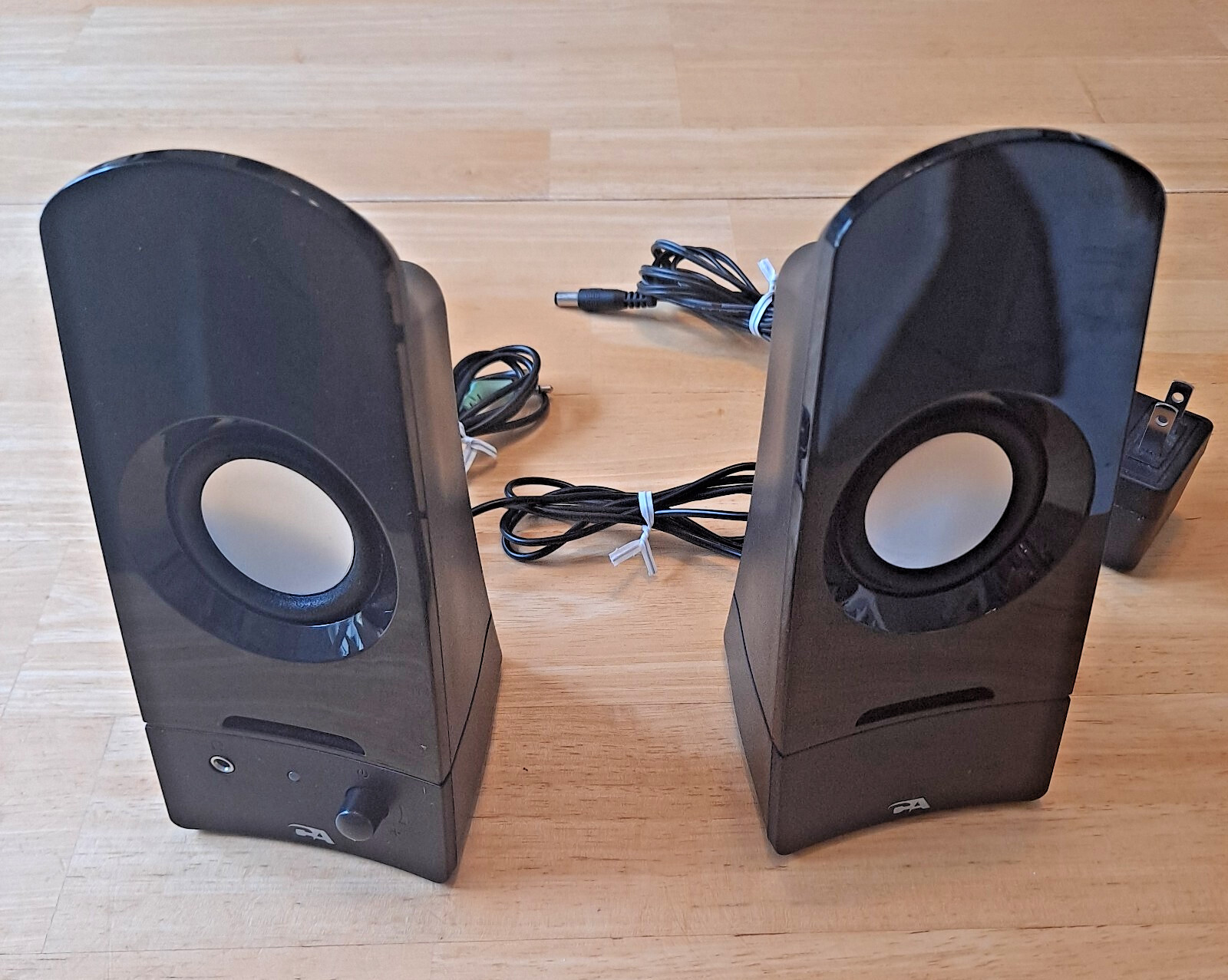 Cyber Acousticts Computer Speaker System Aux Audio Powered