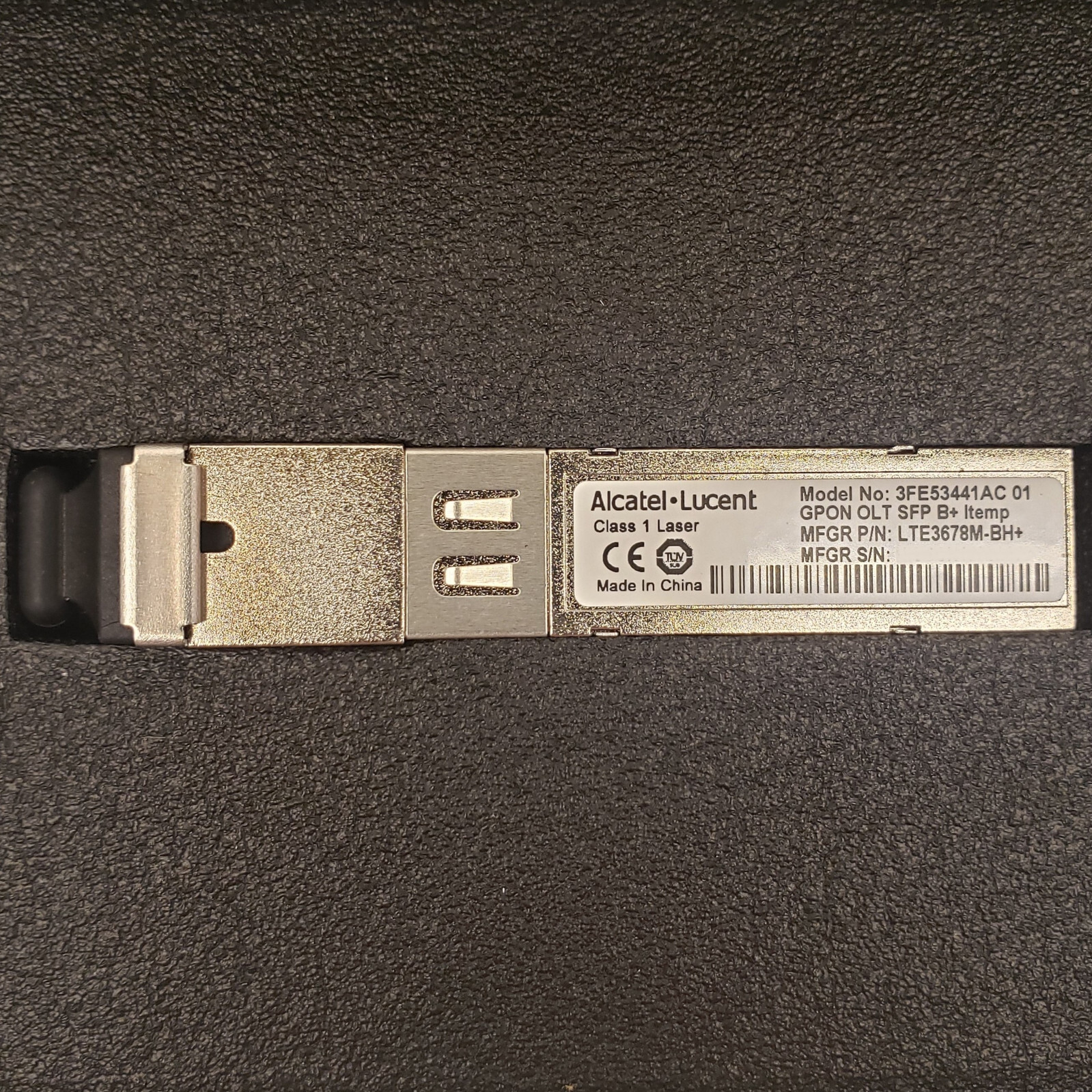 Nokia 3FE53441AC Alcatel-Lucent GPON OLT 2.4Gbs/1.2Gbs-B+ SFP Transceiver 20km