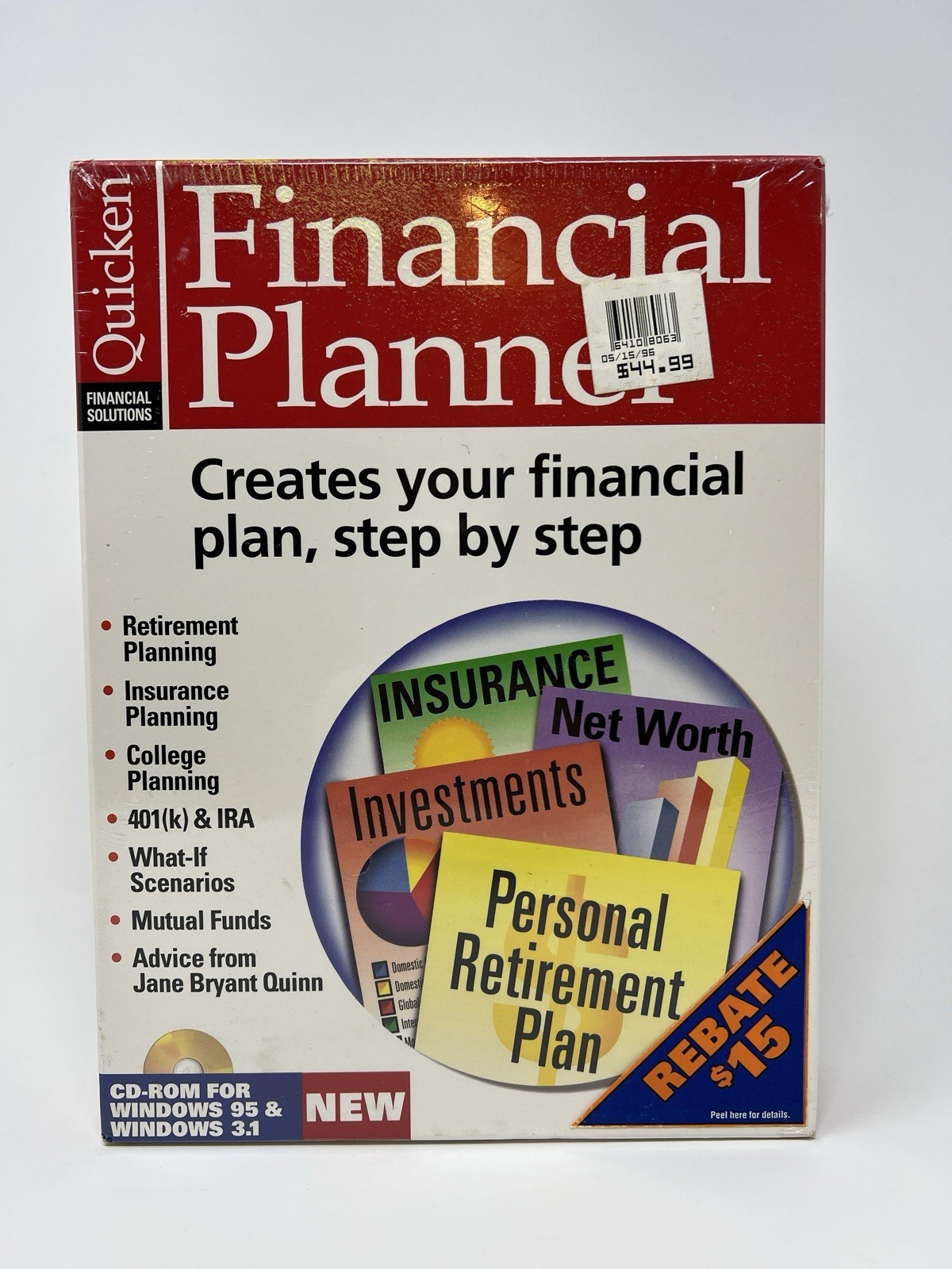 Quicken Financial Planner CD-ROM for Windows Creates Financial Plan Step by Step