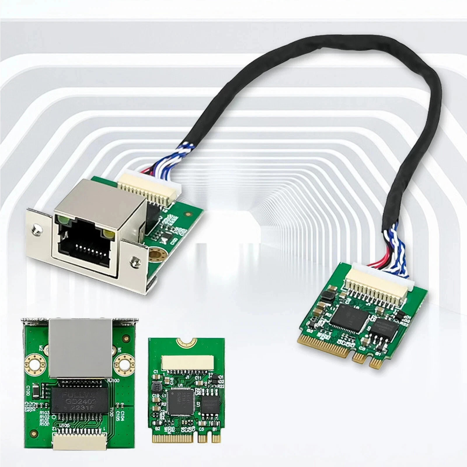 2.5GbE M.2 A+E Intel I225-V Ethernet NIC Card Multi-Gig 2.5G/1G/100M NGFF 2230.