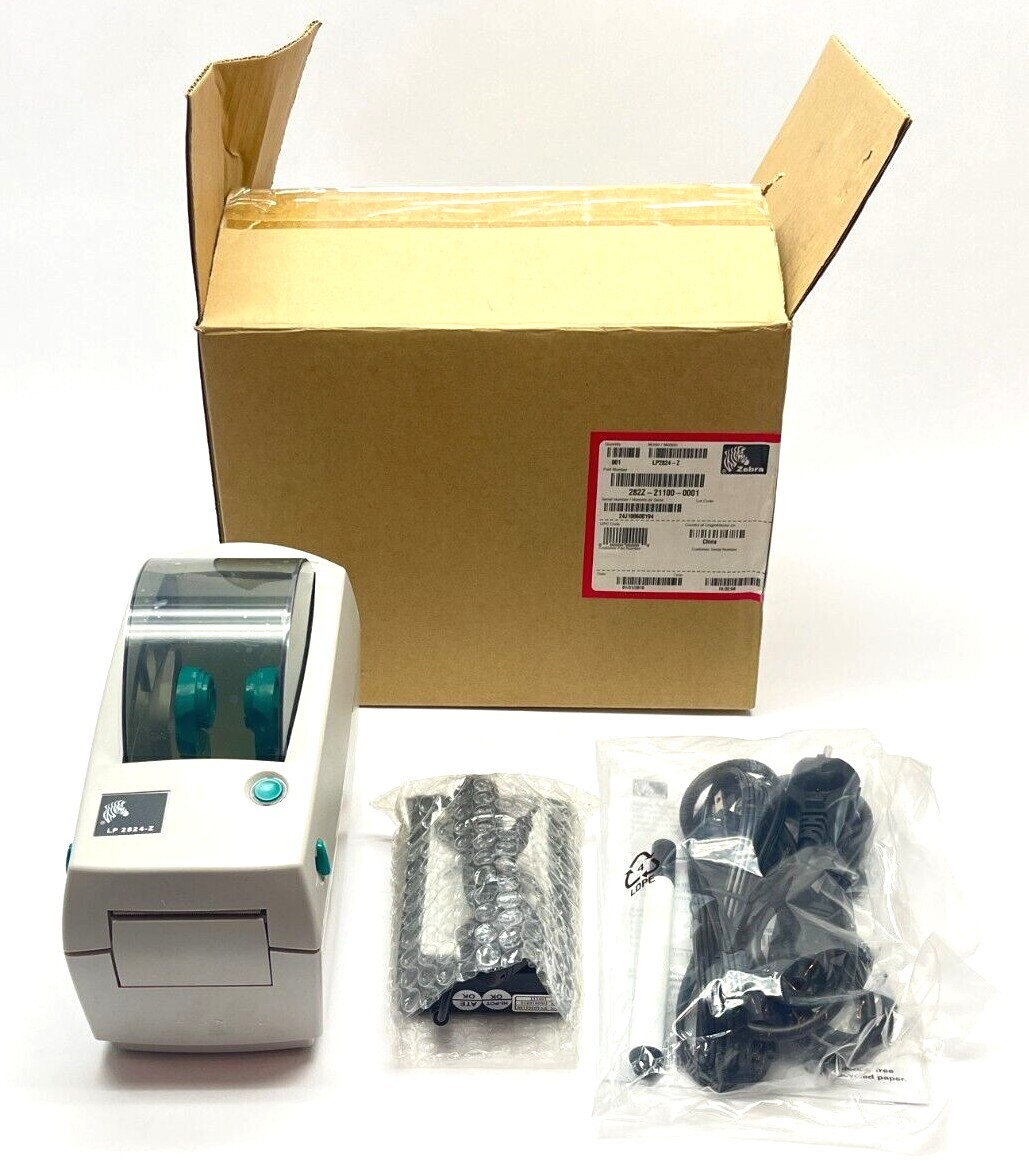 Zebra 282Z-21100-0001 Thermal Barcode Label Printer LP2824-Z