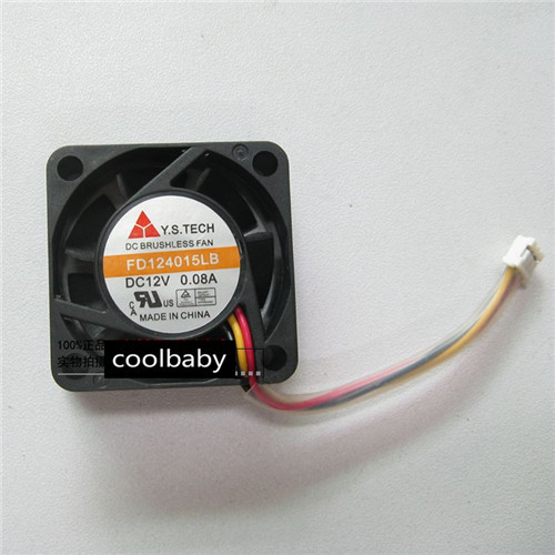 Y.S.TECH FD124015LB fan 40*40*15mm DC12V 0.08A 2Pin