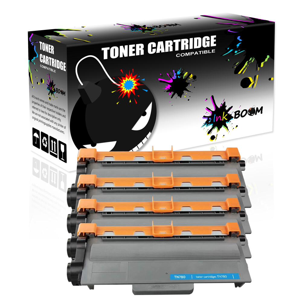 4BK Toner fits Brother TN780 MFC-8710DN DCP-8155DN HL-5450DN HL-5470DW HL-5445D