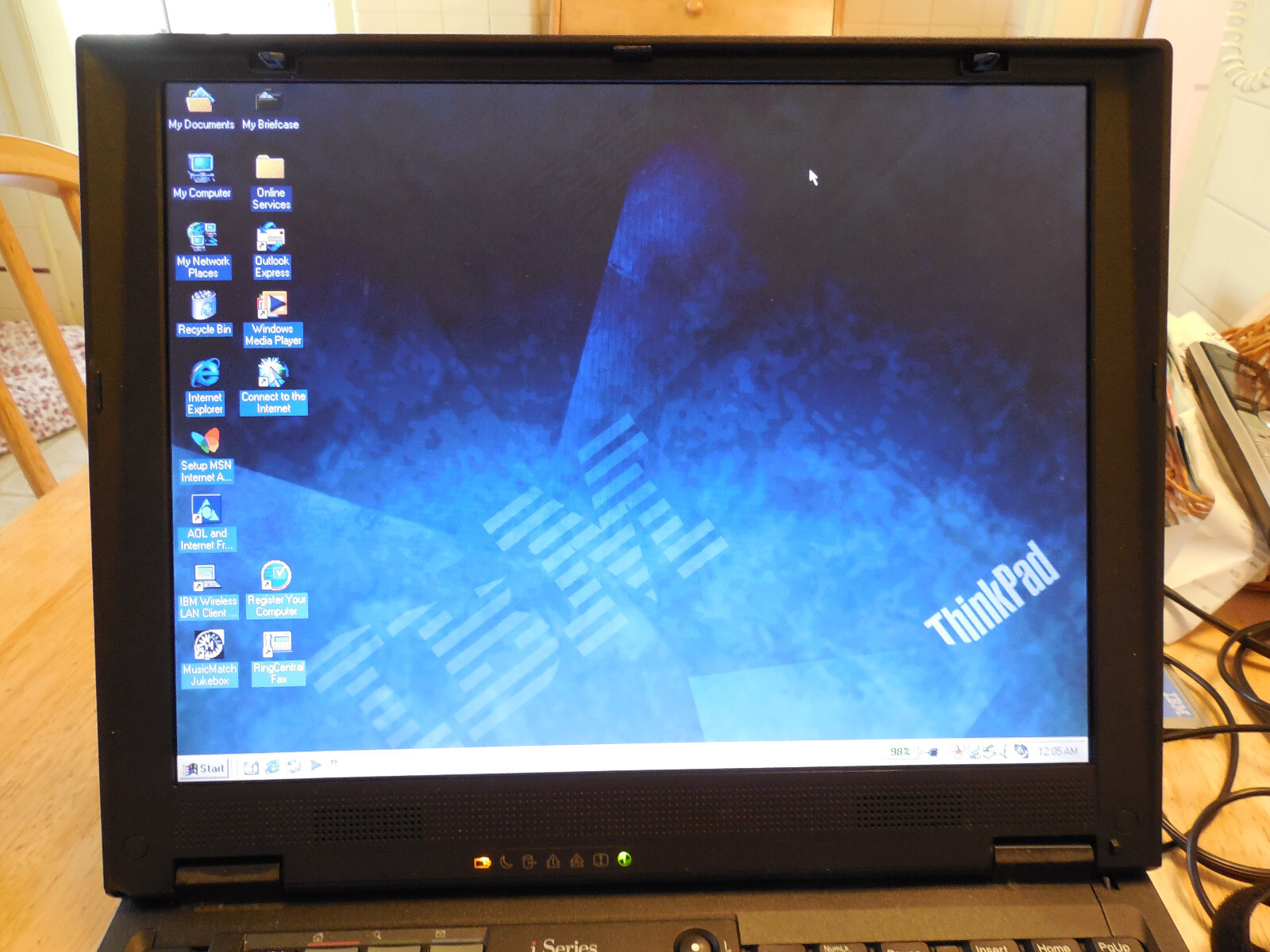 Vintage IBM Thinkpad iSeries Model 1300 Working Condition 