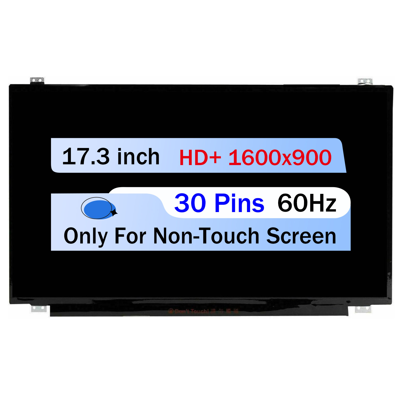 LCD Screen Display 17.3" HD+ For HP 17-BY4013DX 17-BY4025nr 4J8C8UA N173FGA-E44