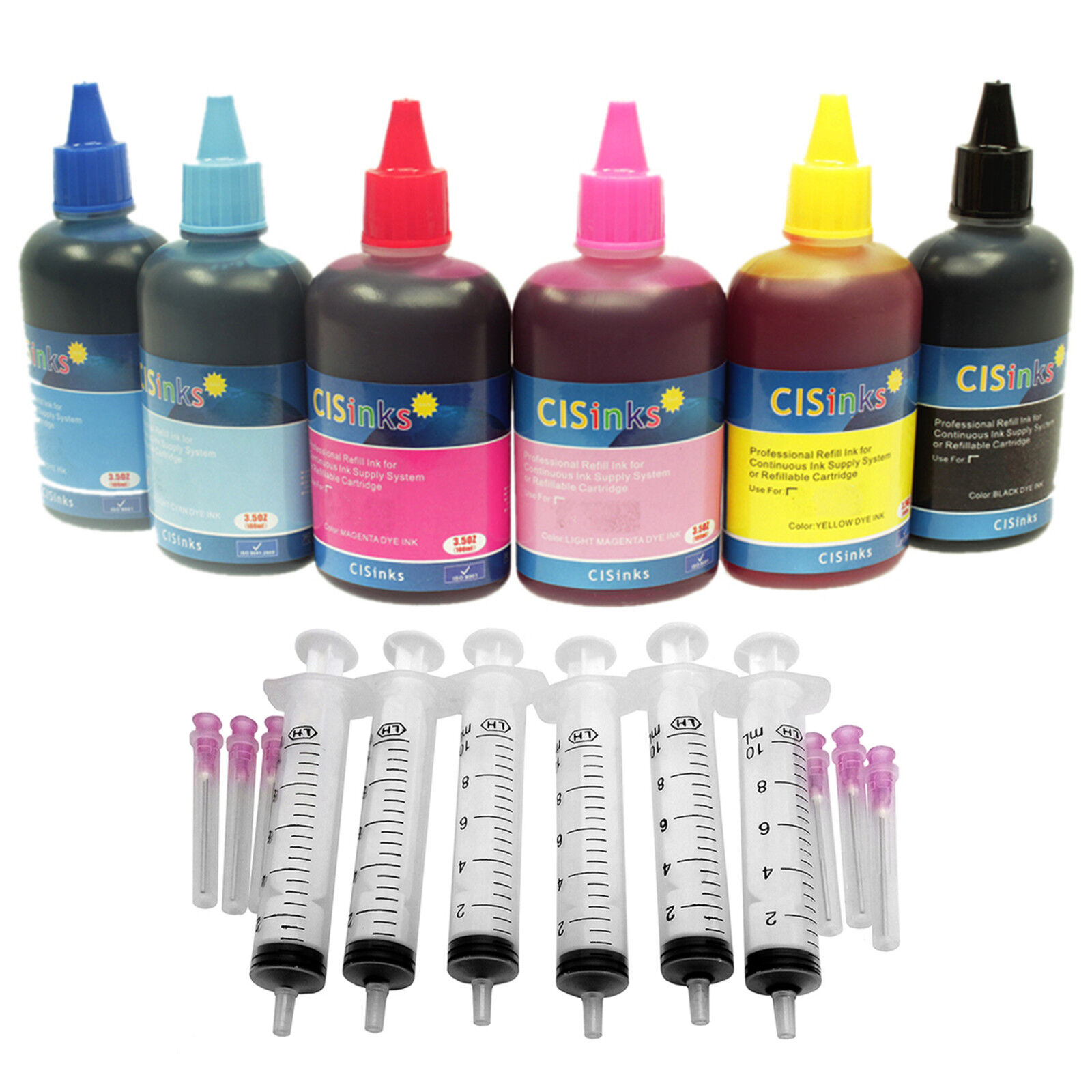 600ml Compatible Premium Refill Ink Bottle alternative for with Syringes