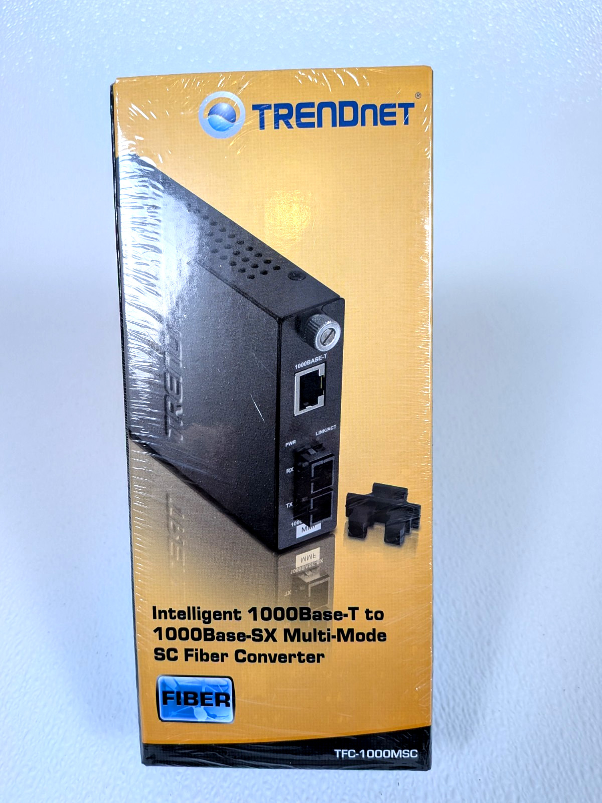 TRENDnet 1000Base-T to 1000Base-SX Multi-Mode SC Fiber Converter NEW SEALED