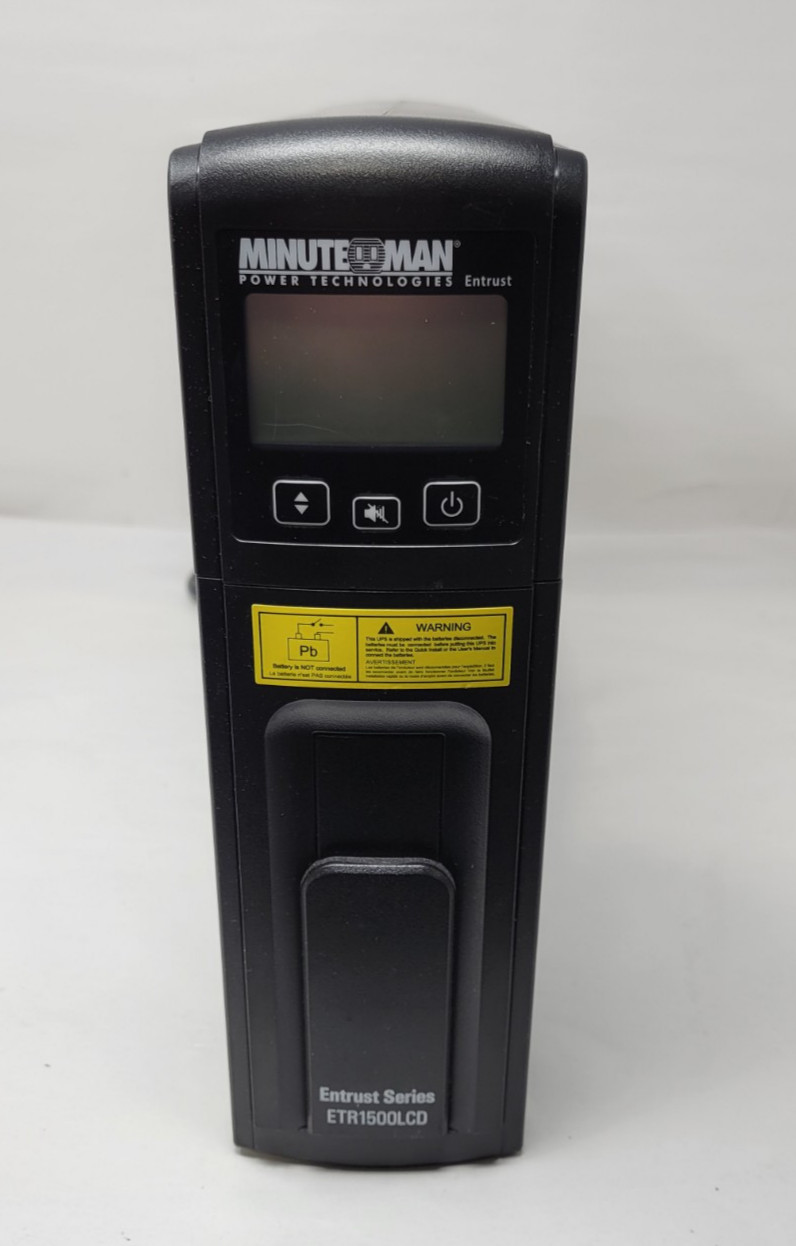 Minuteman ETR1500LCD  900W Battery Backup Power Supply - No Battery